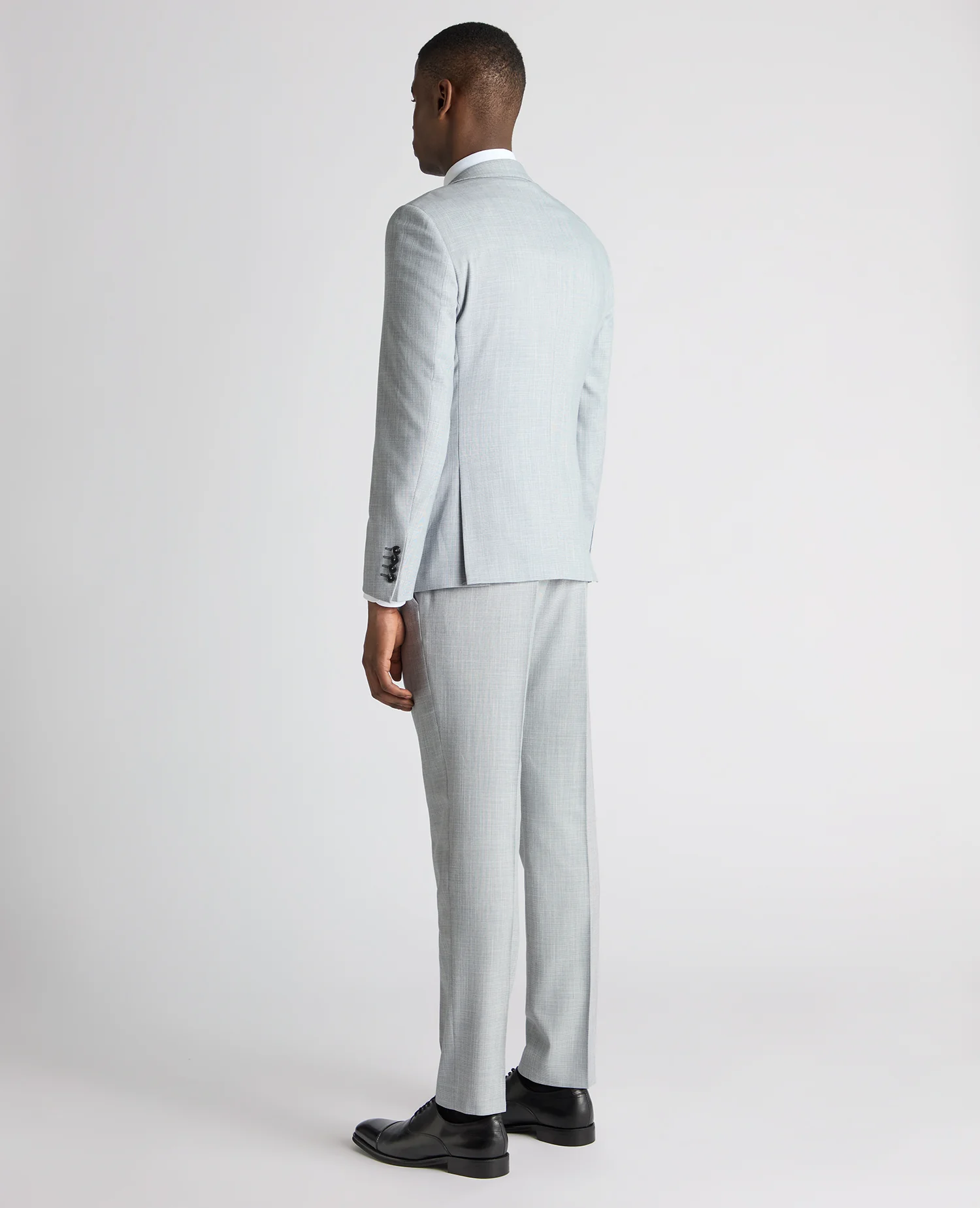 Slim Fit Micro Houndstooth Suit - Image 3
