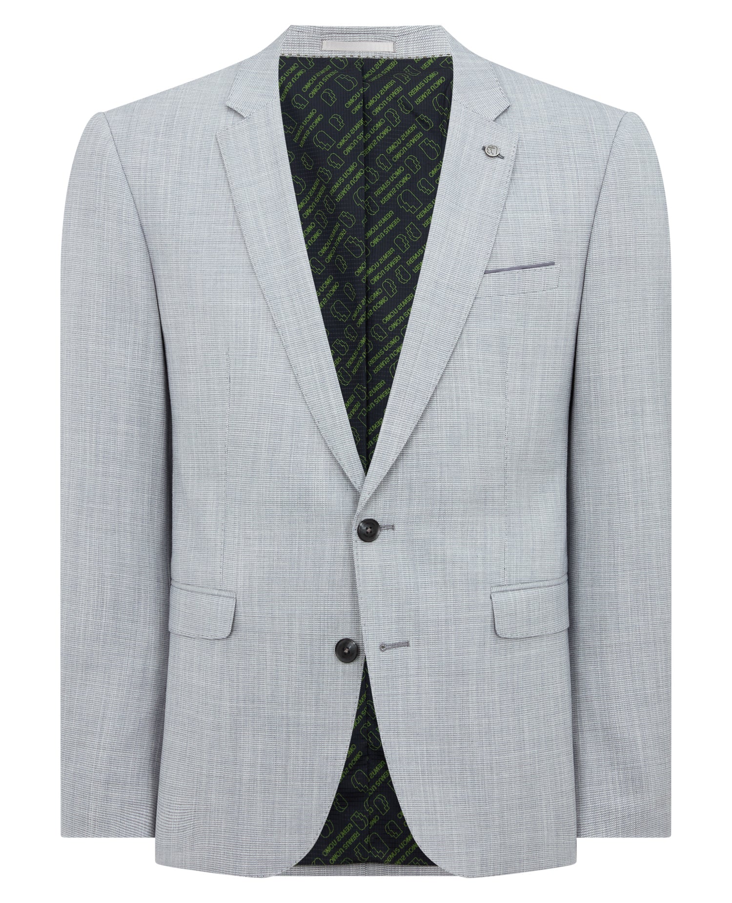 Slim Fit Micro Houndstooth Suit Jacket - Image 6