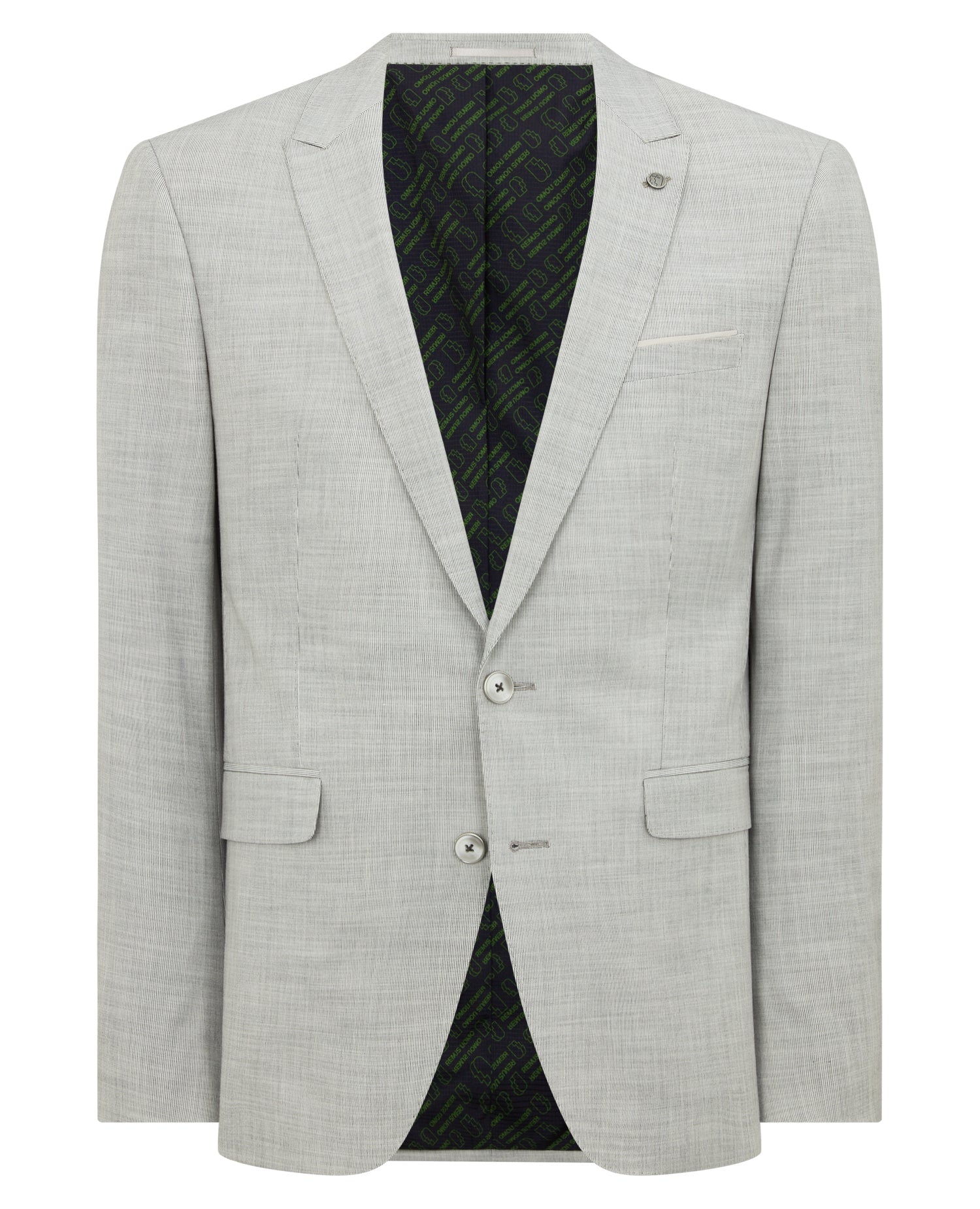 Slim Fit Stretch Micro Pinstripe Suit Jacket - Image 6