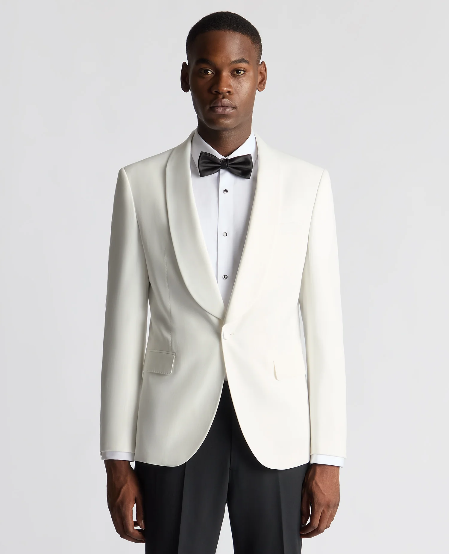 Slim Fit White Dinner Jacket