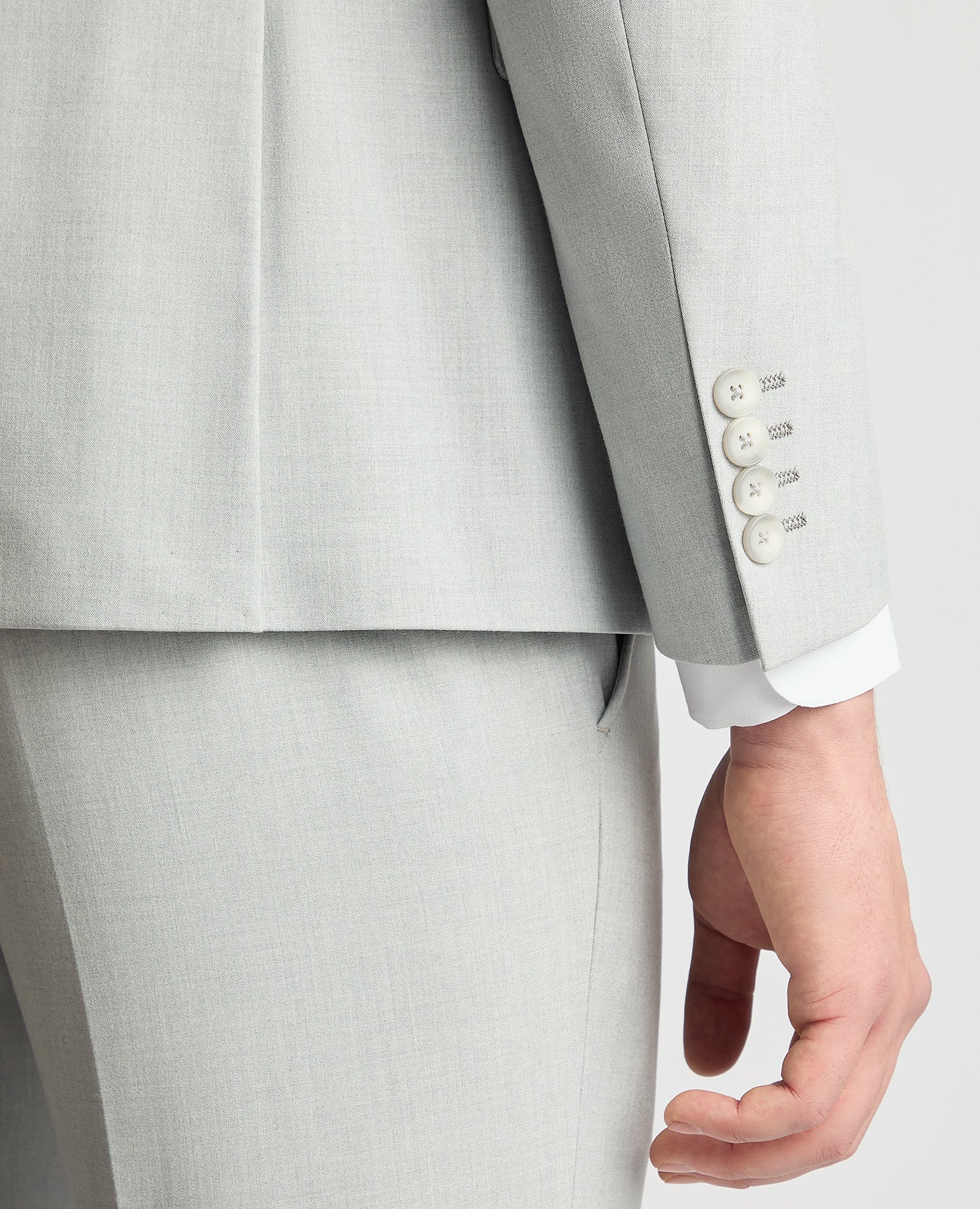 Slim Fit Stretch Double Breasted Suit - Image 5