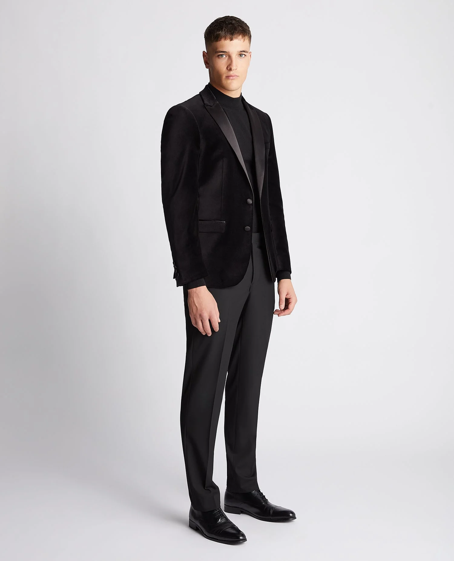 Slim Fit Velvet Jacket - Image 2
