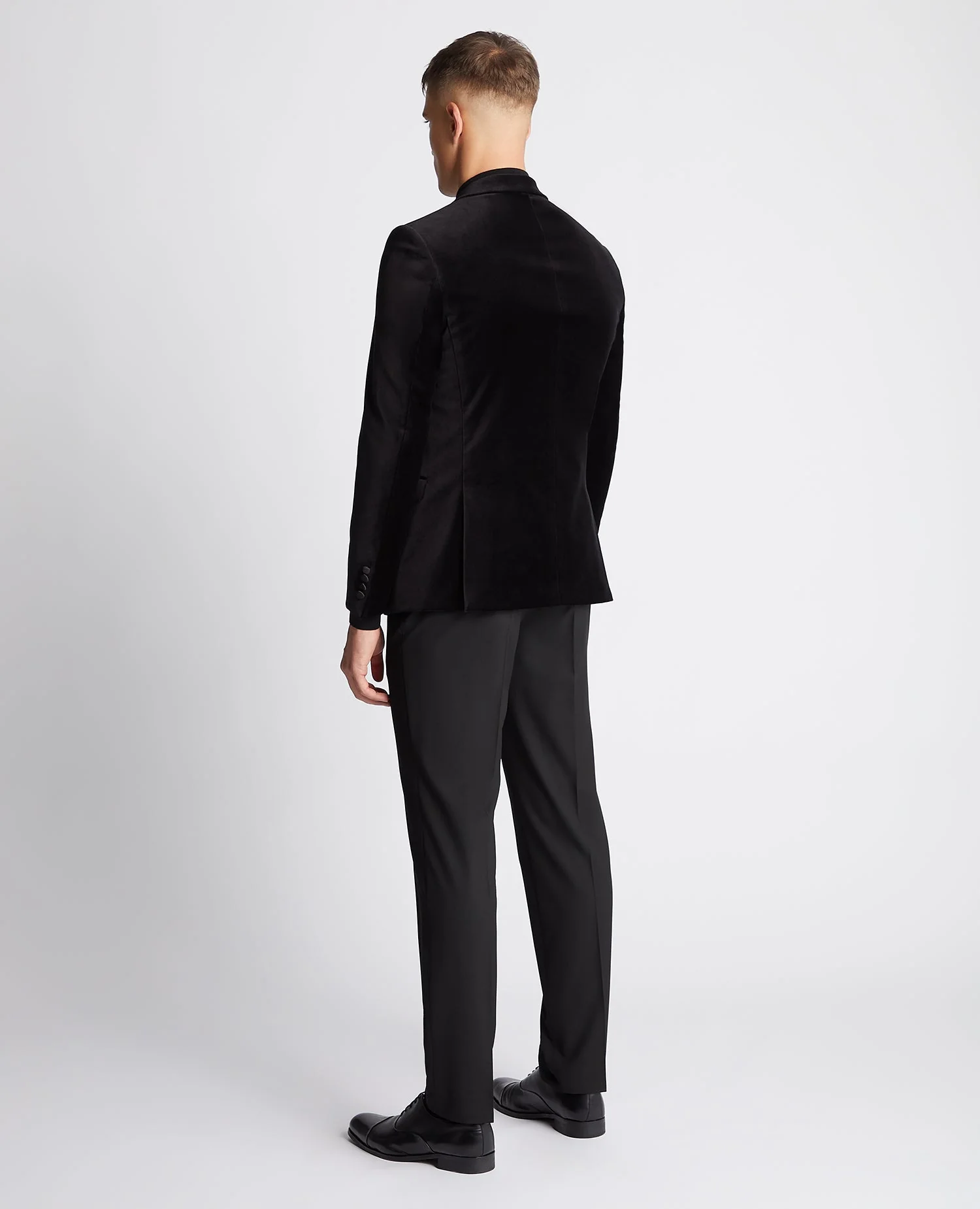 Slim Fit Velvet Jacket - Image 3
