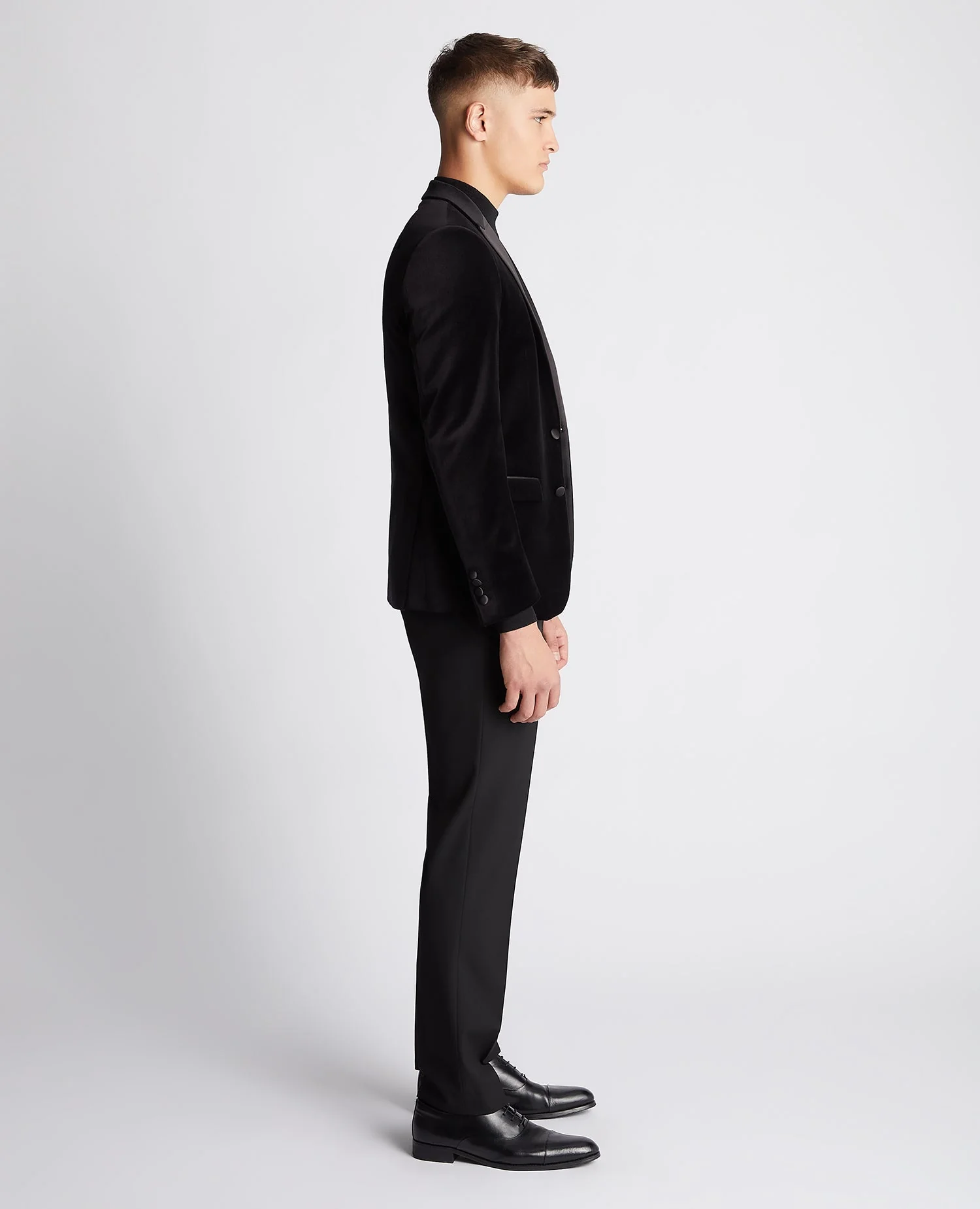 Slim Fit Velvet Jacket - Image 4