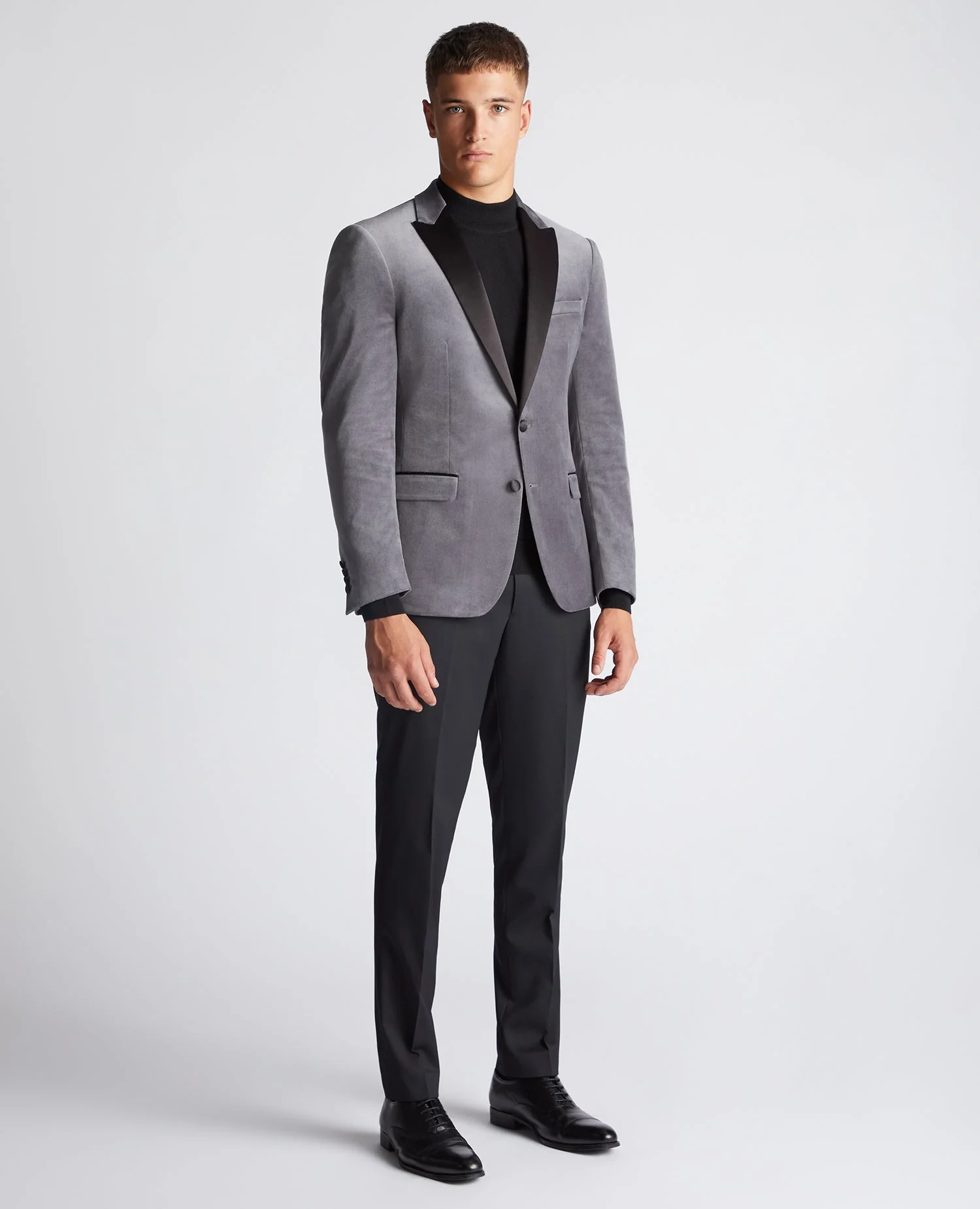 Slim Fit Velvet Jacket - Image 2
