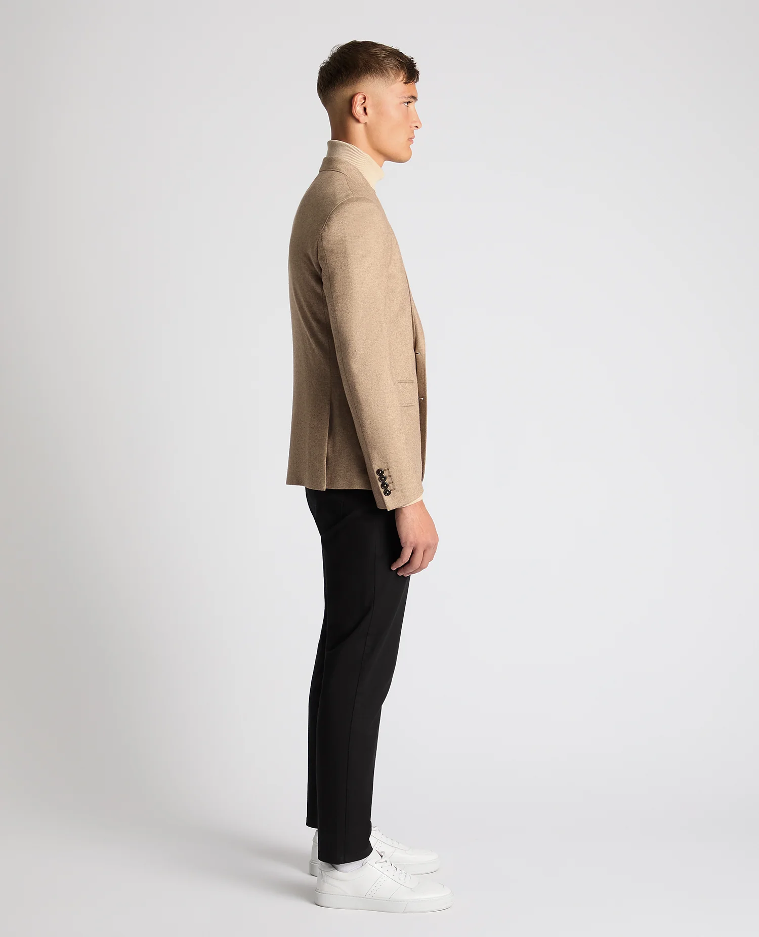Slim Fit Wool Blend Jacket - Image 4