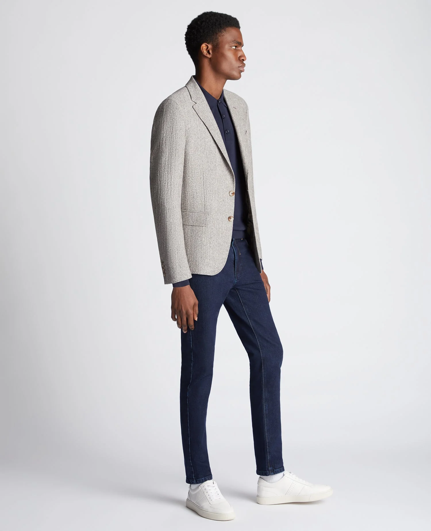 Slim Fit Wool Blend Jacket - Image 4