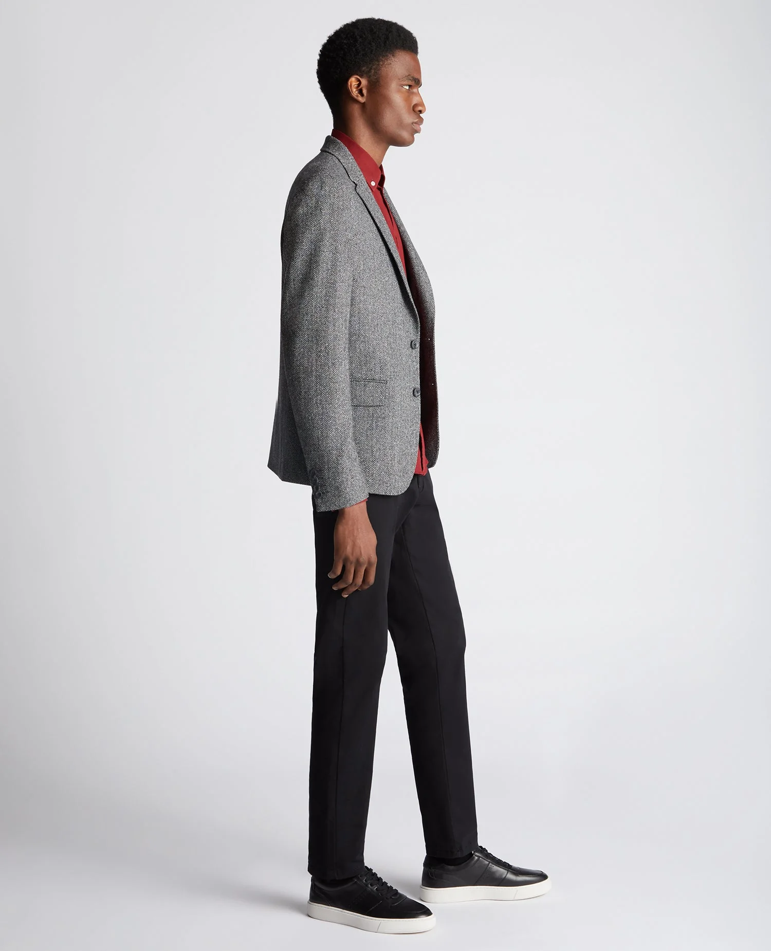 Slim Fit Wool Blend Jacket - Image 4