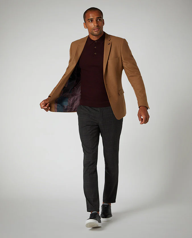 Slim Fit Wool-Blend Jacket - Image 3