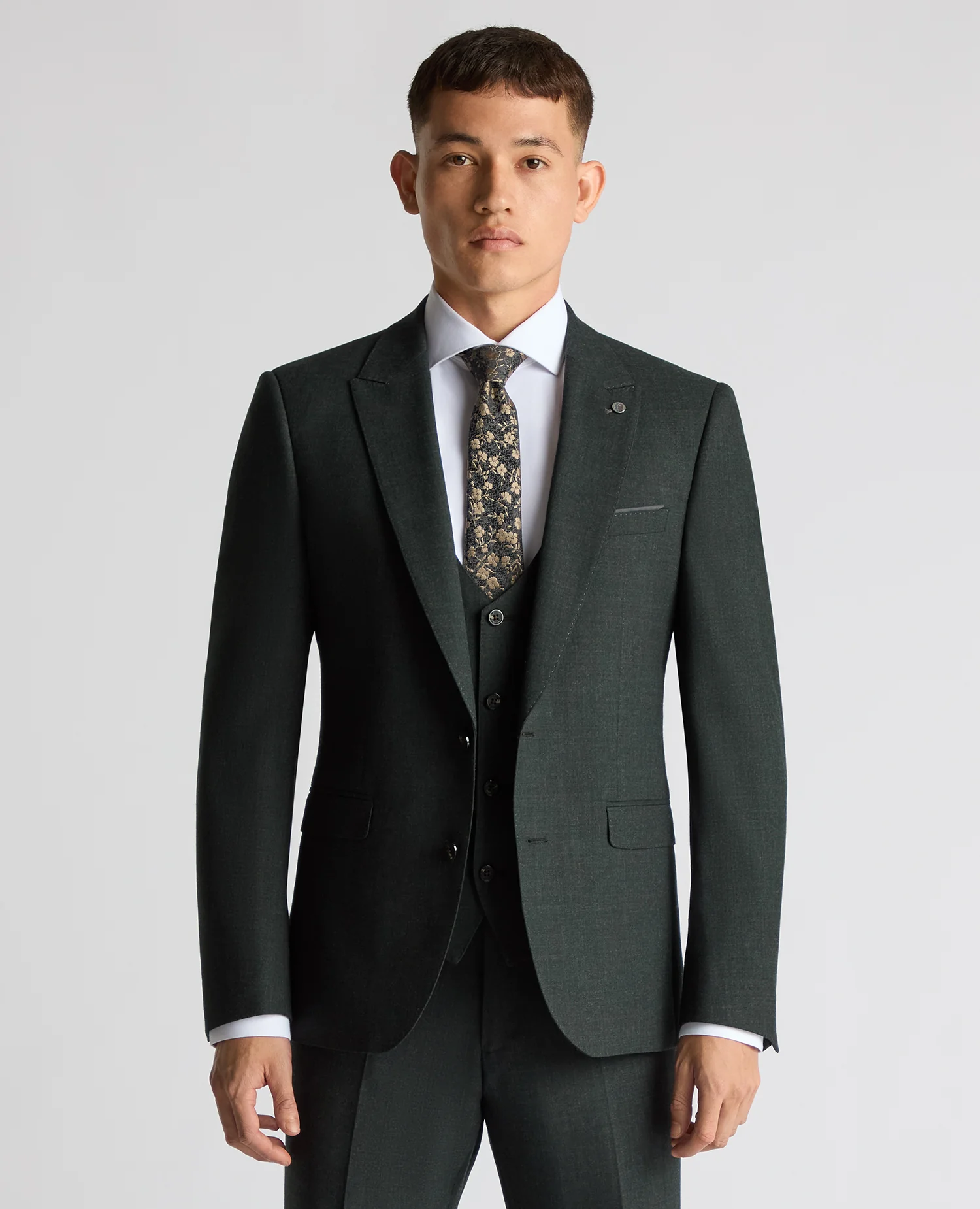 Slim Fit Wool Stretch Suit