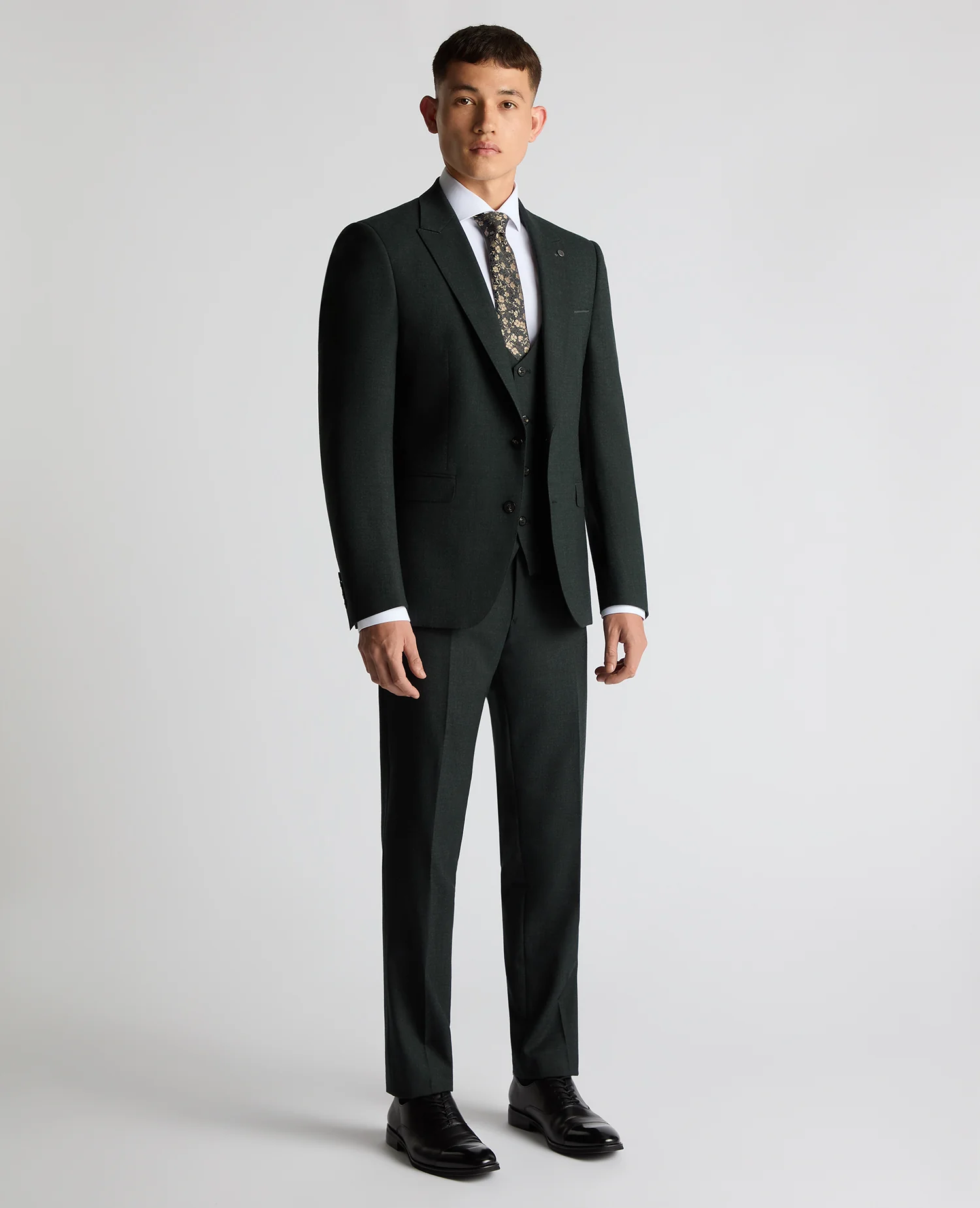 Slim Fit Wool Stretch Suit - Image 2