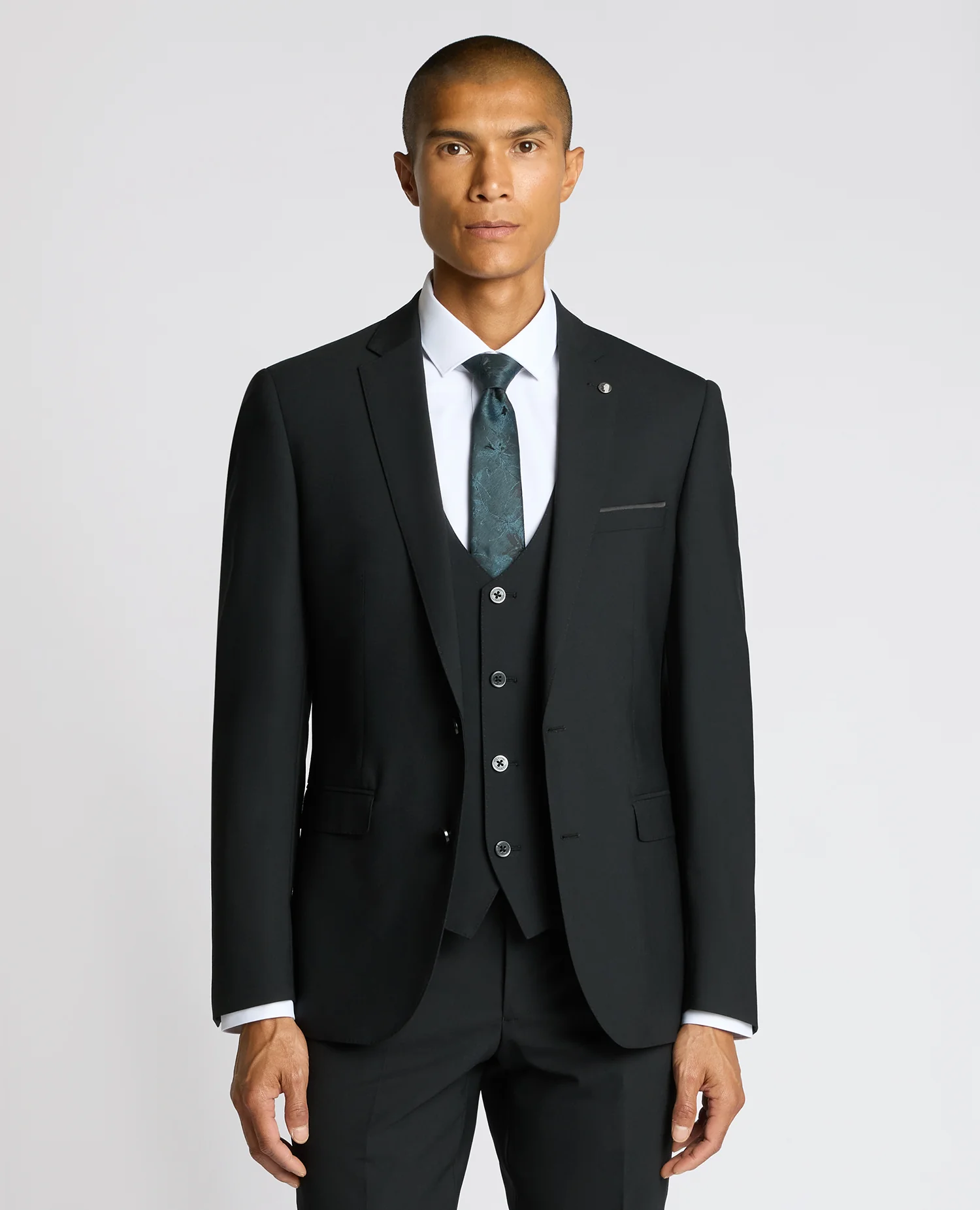 Slim Fit Wool-Blend Suit Jacket