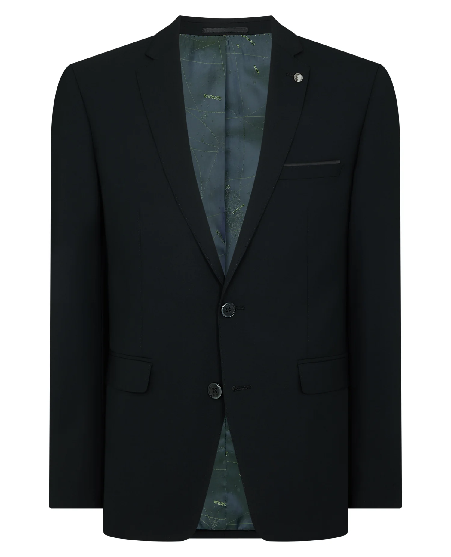 Slim Fit Wool-Blend Suit Jacket - Image 6