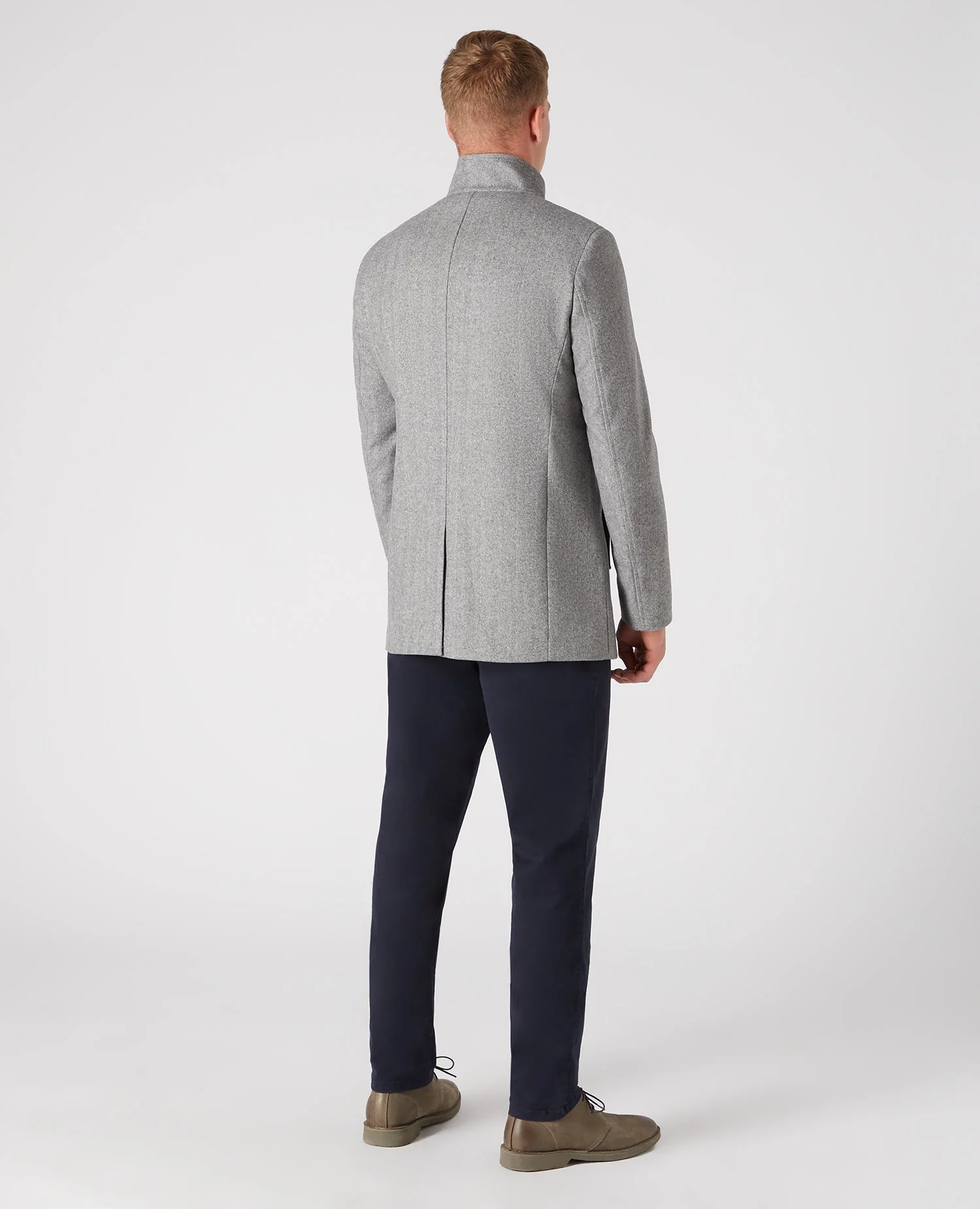 Tapered Fit Wool-Rich Overcoat - Image 3