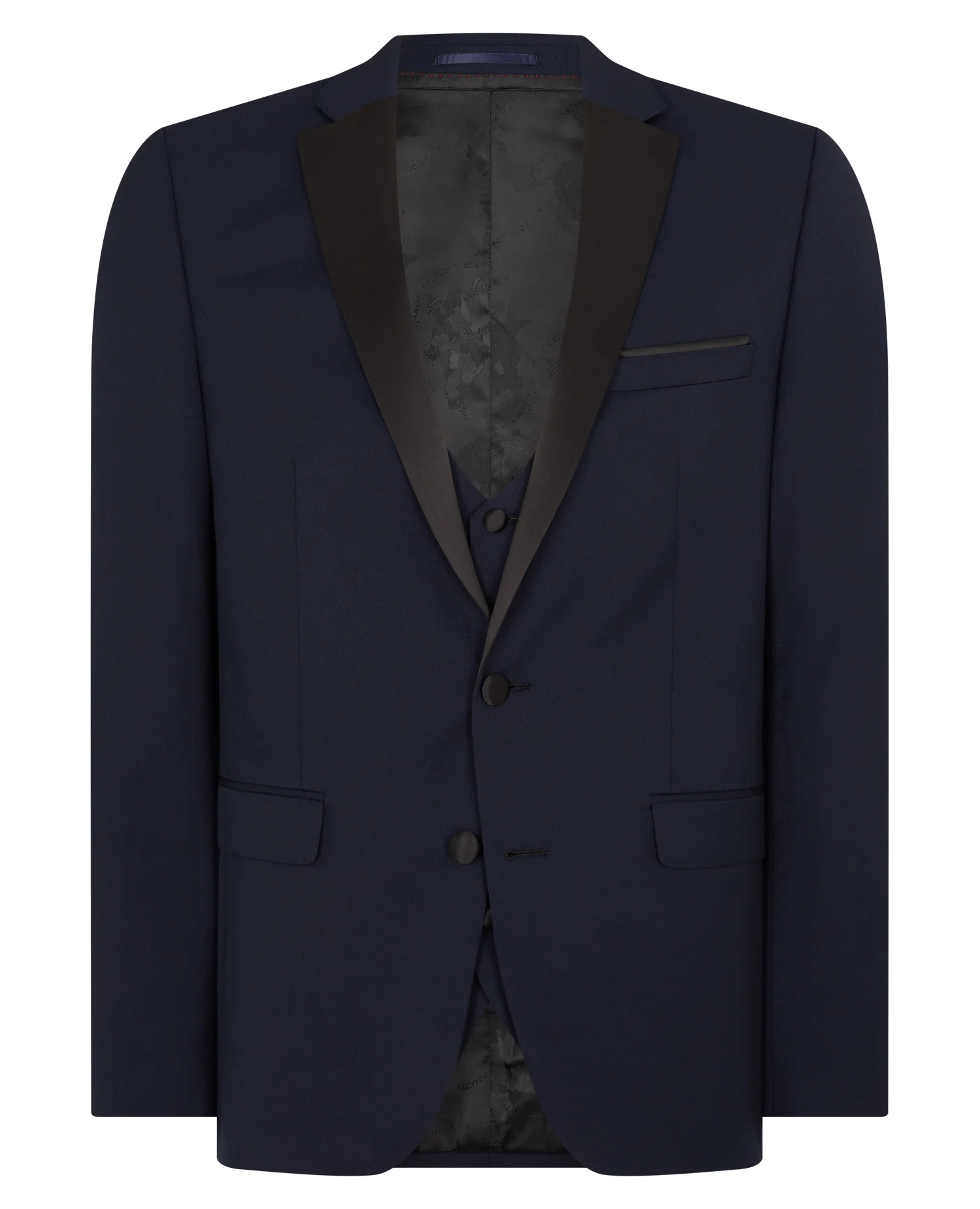 Slim Fit Wool-Rich Mix and Match Dinner Suit Jacket - Image 5