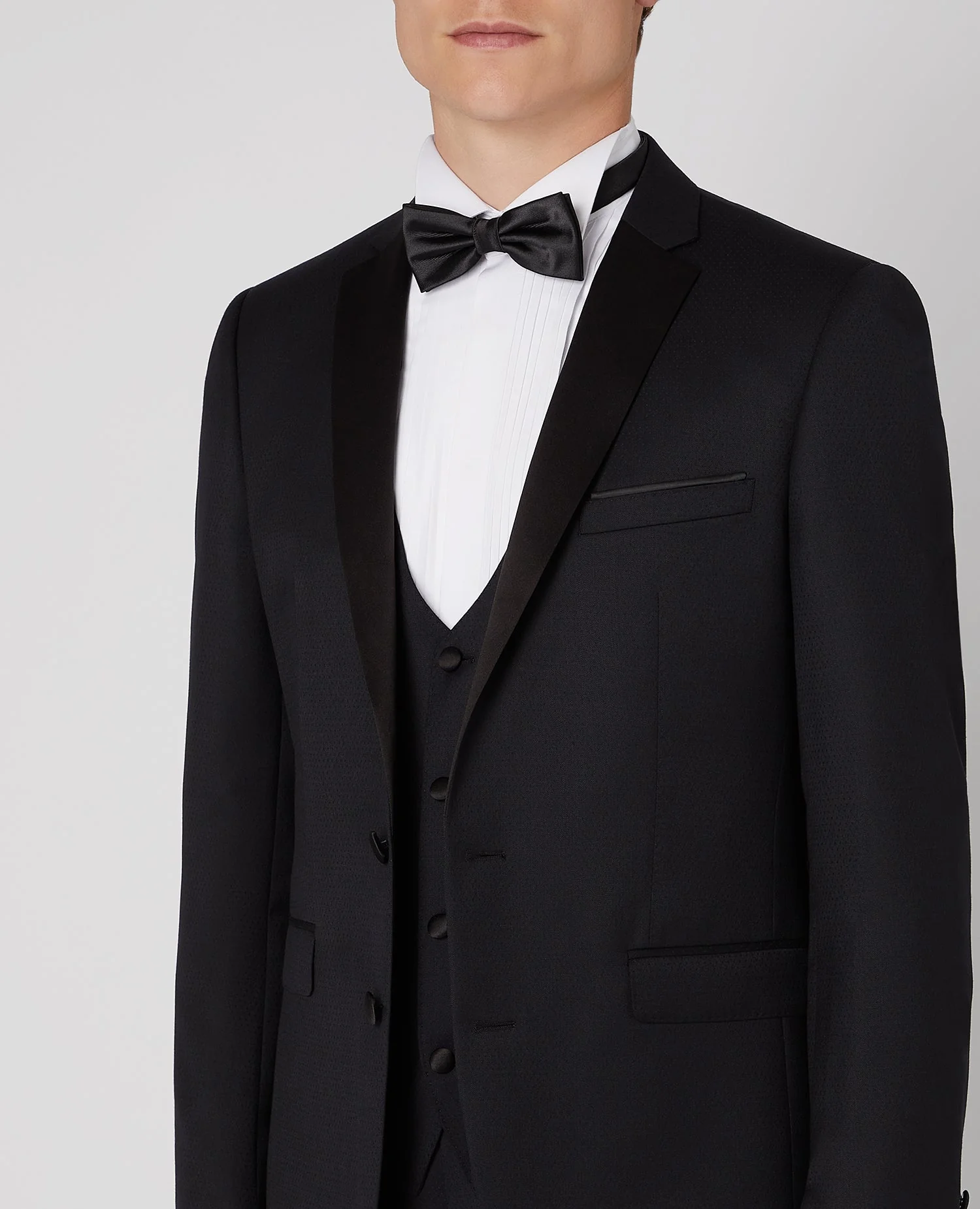 Slim Fit Wool-Rich Mix and Match Dinner Suit Jacket - Image 4