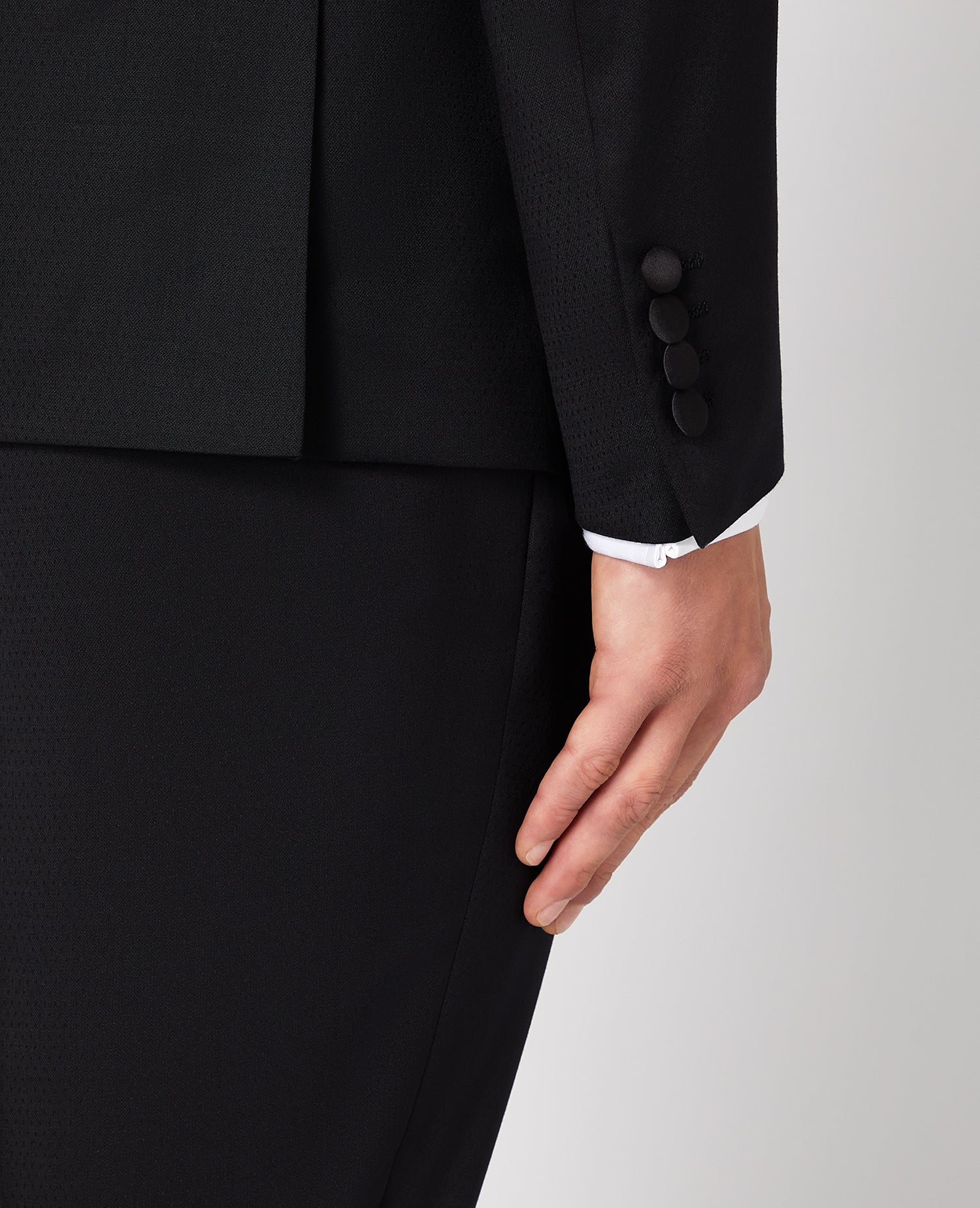 Slim Fit Wool-Rich Mix and Match Dinner Suit Jacket - Image 5