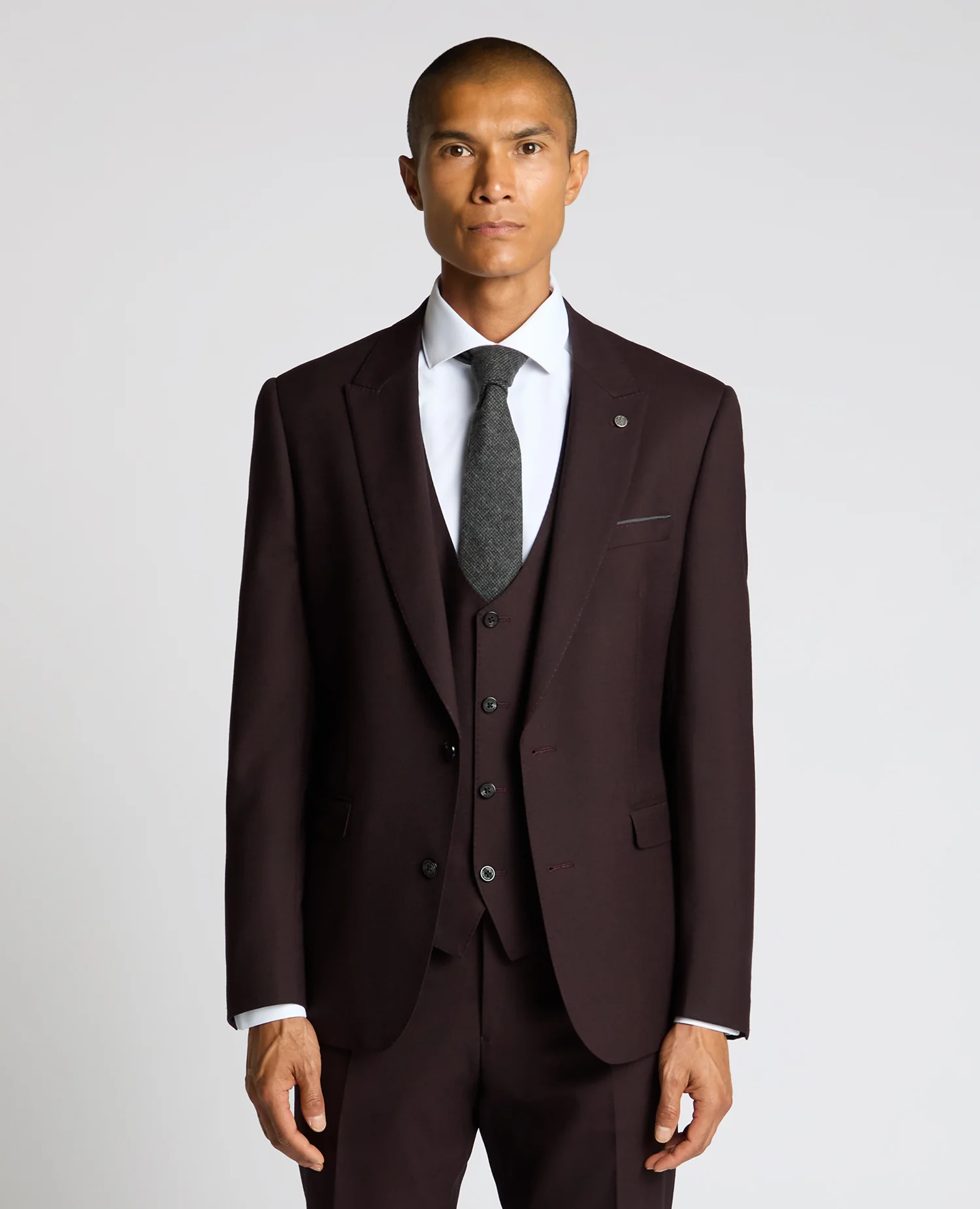 Slim Fit Wool Blend Suit