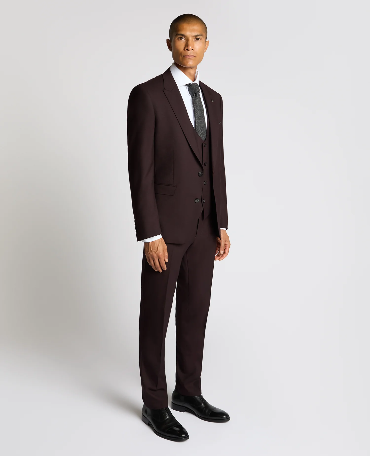 Slim Fit Wool Blend Suit - Image 2
