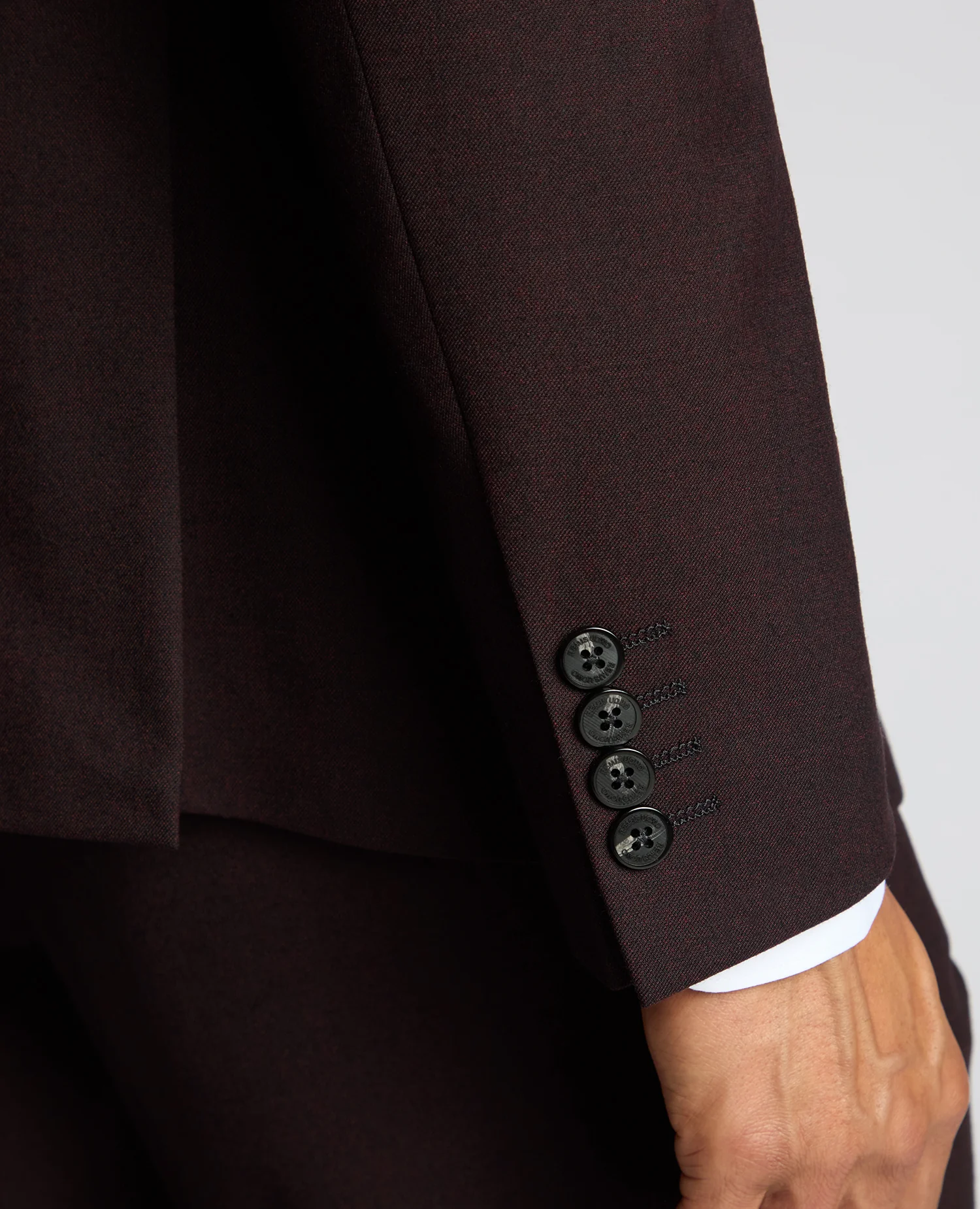 Slim Fit Wool Blend Suit - Image 5