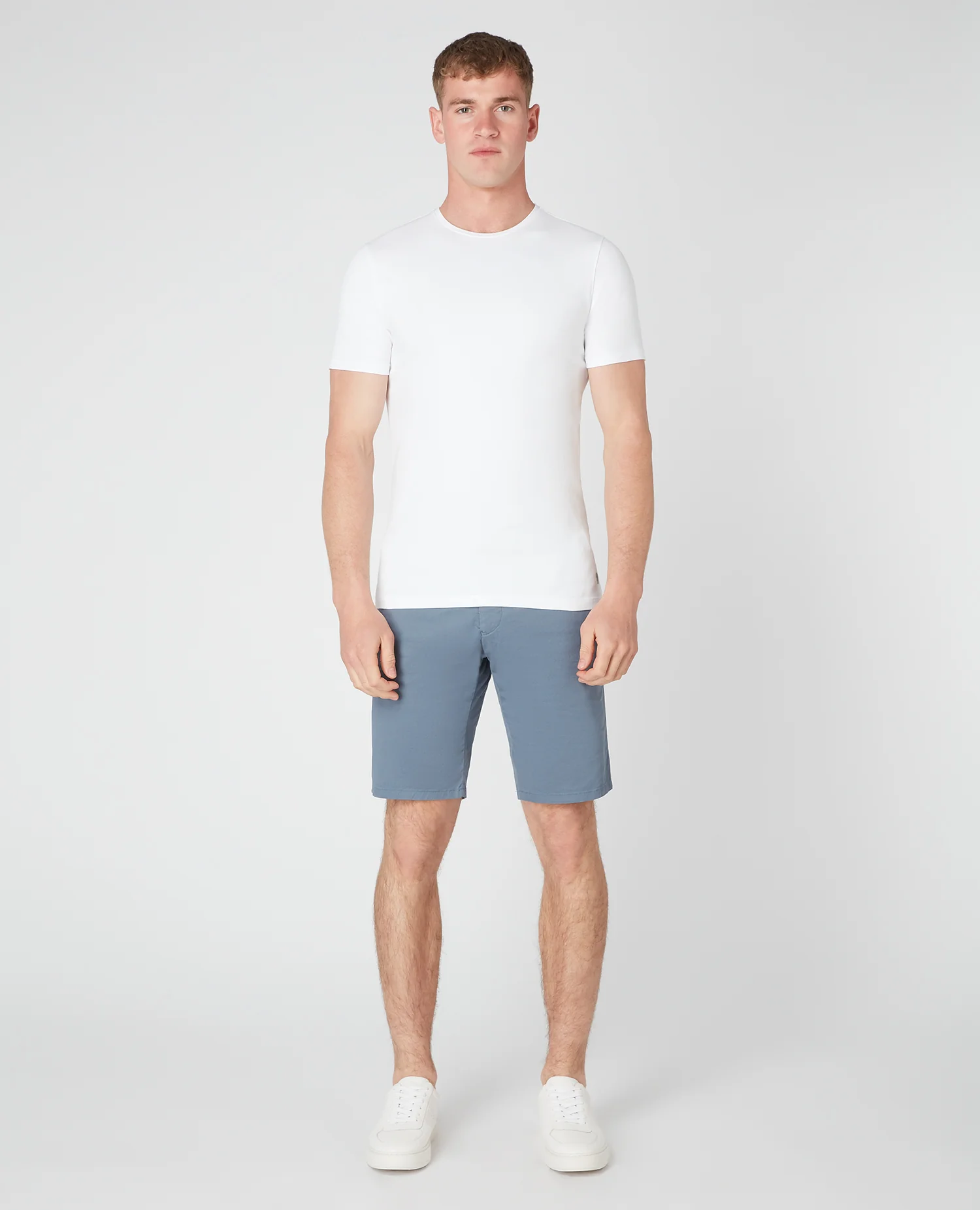Slim Leg Cotton-Stretch Chino Short - Image 3