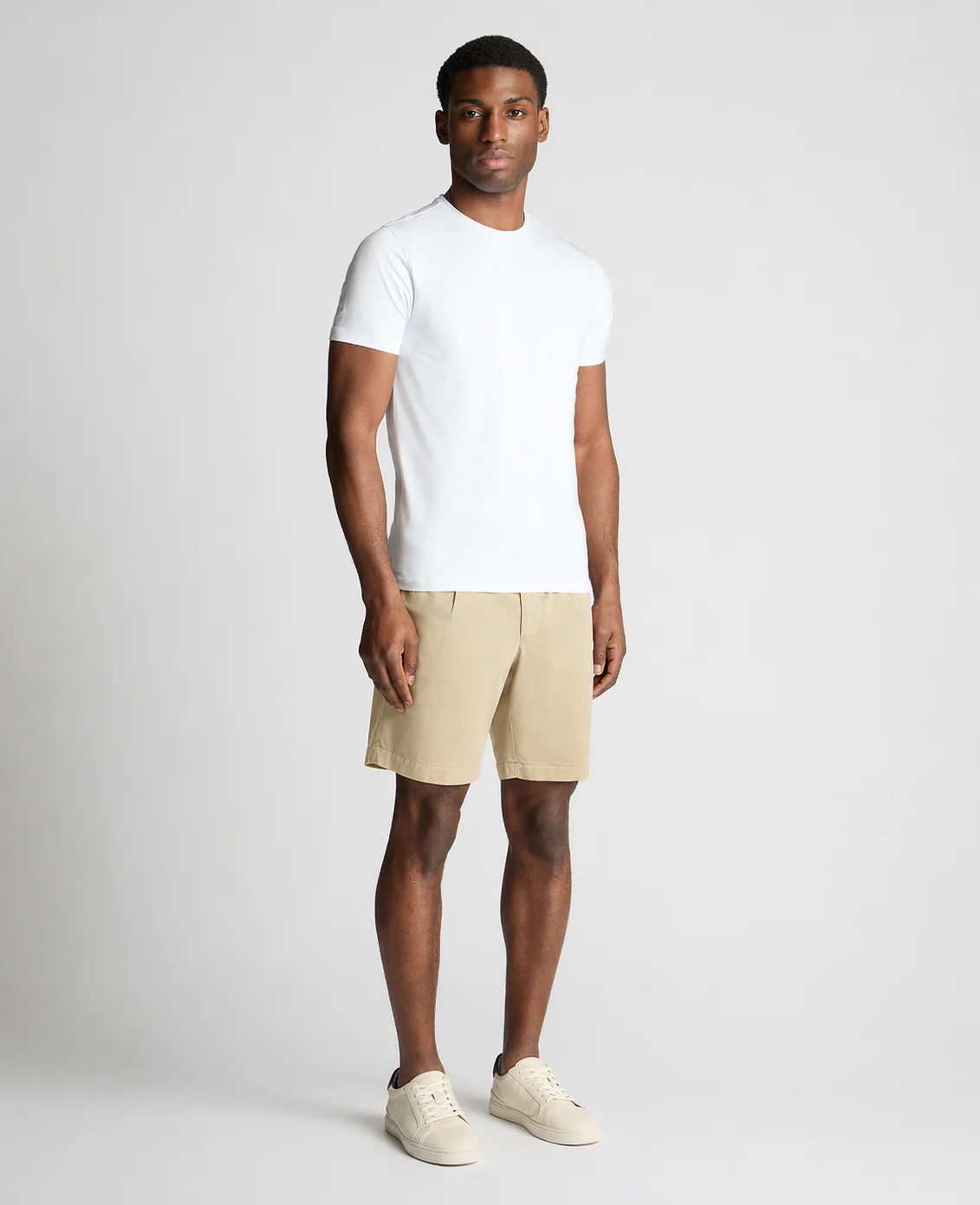 Stone Straight Leg Cotton-Blend Chino Shorts - Image 2
