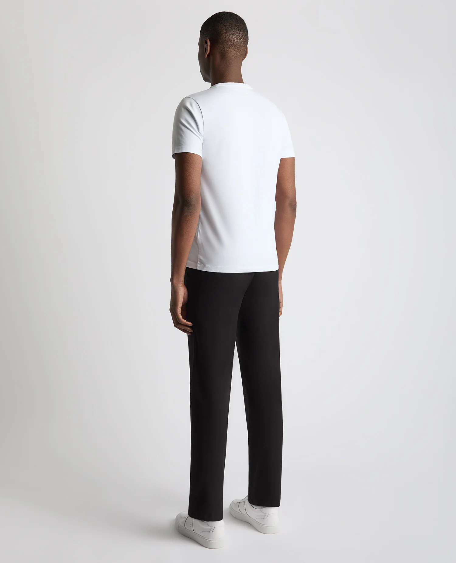 Black Straight Leg Cotton Stretch Chino - Image 3