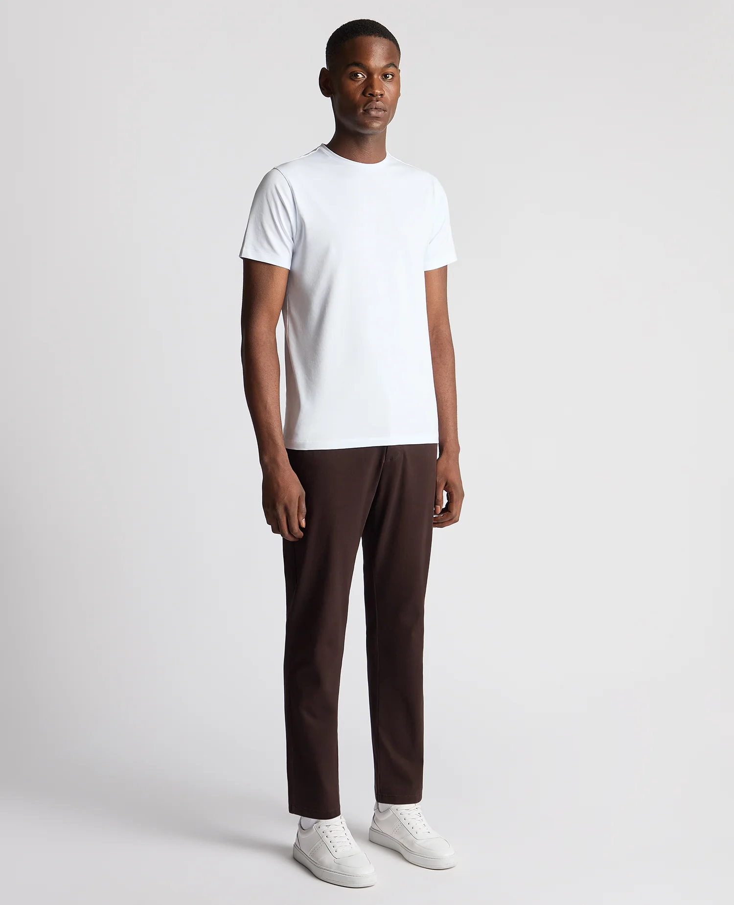 Straight Leg Cotton-Stretch Washed Chino - Image 2