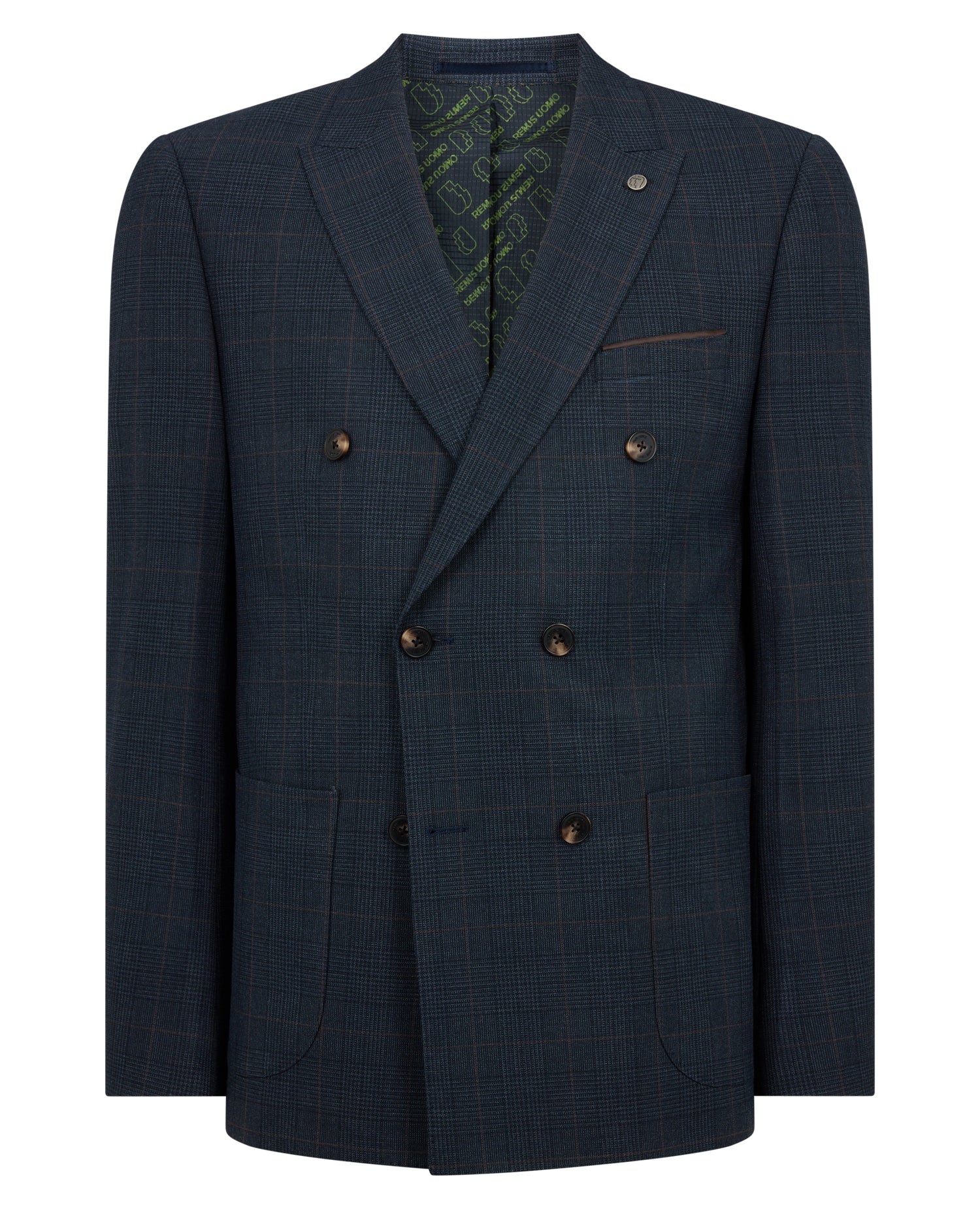 Slim Fit Double-Breasted Stretch Jacket - Image 6