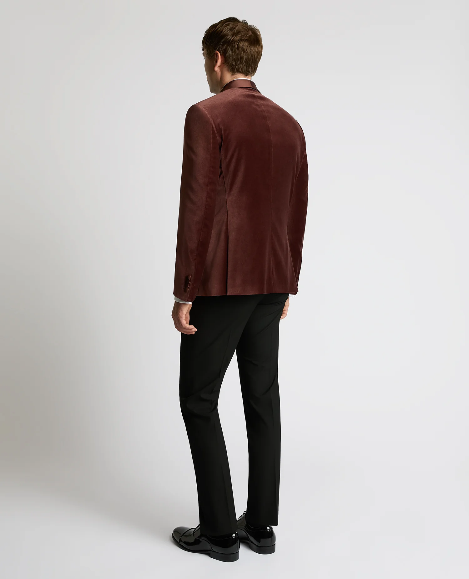 Slim Fit Velvet Dinner Jacket - Image 3