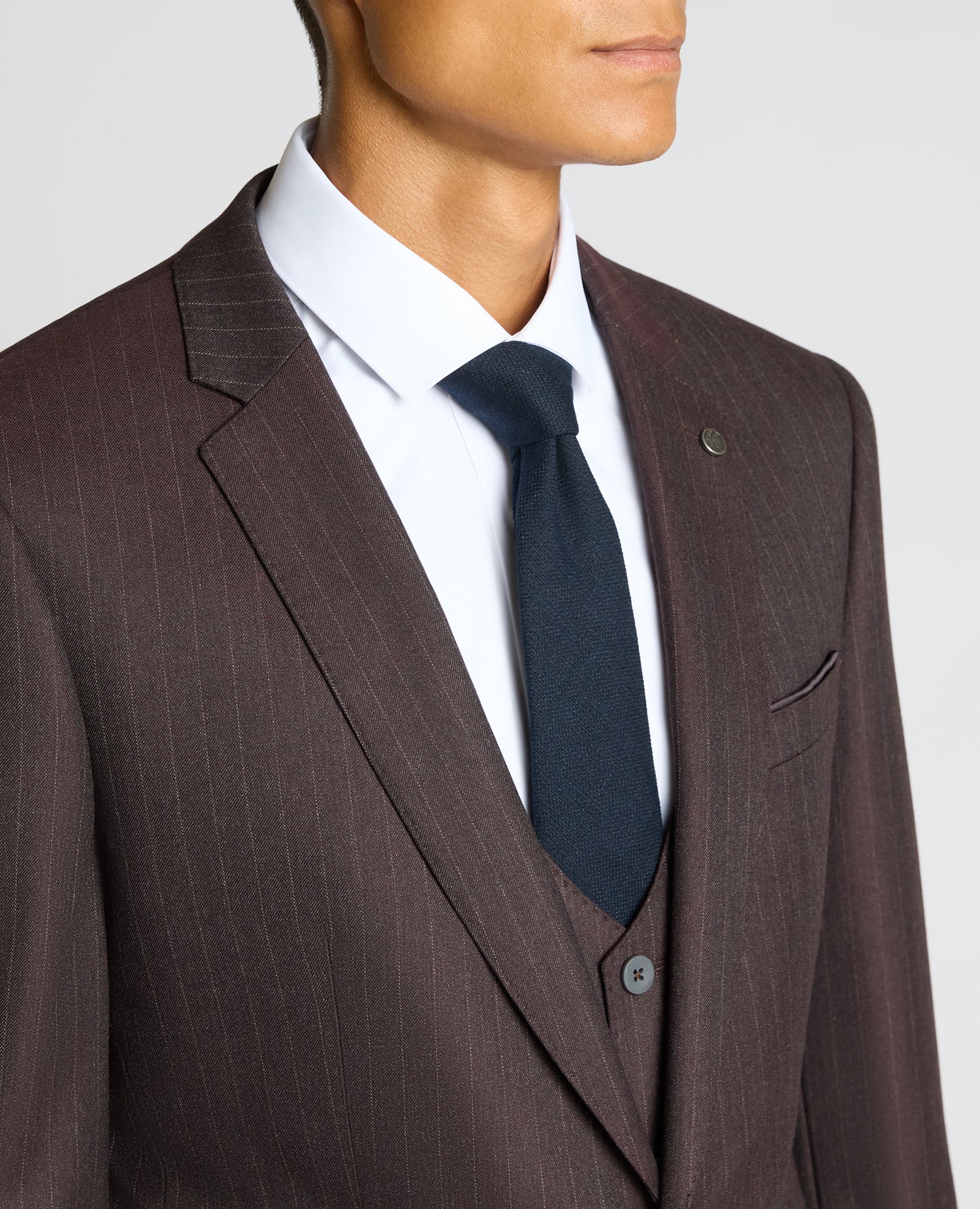 Slim Fit Stripe Stretch Jacket - Image 4
