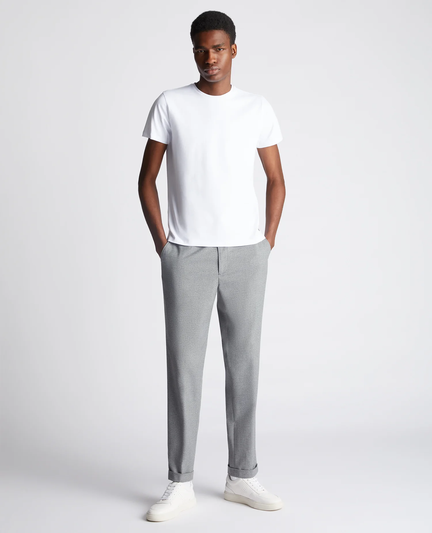 Cotton Stretch Crew Neck Brotherhood T-Shirt - Image 2
