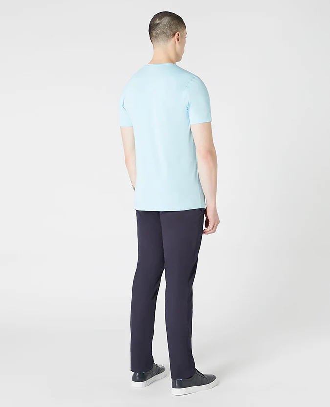 Tapered Fit Cotton-Stretch T-Shirt - Image 3