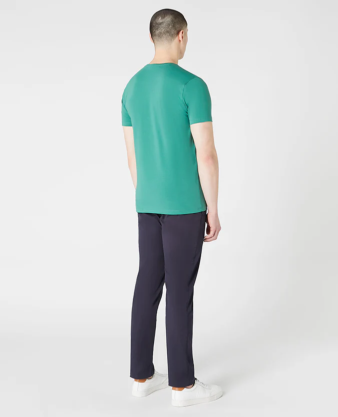 Tapered Fit Cotton-Stretch T-Shirt - Image 3