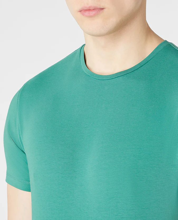 Tapered Fit Cotton-Stretch T-Shirt - Image 4