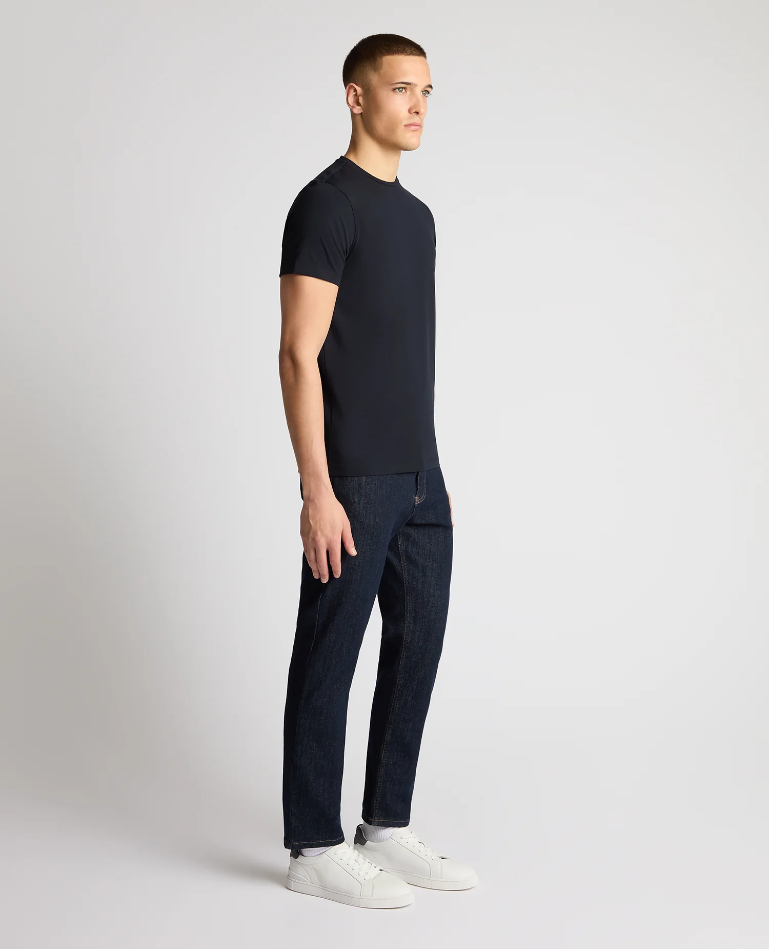 Cotton Stretch Crew Neck Brotherhood T-Shirt - Image 4