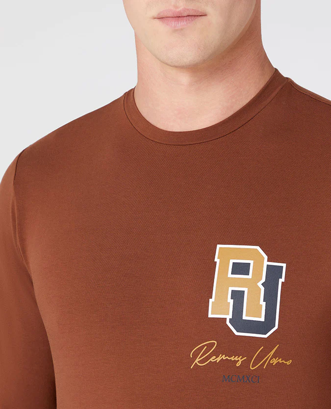 Tapered Fit Cotton-Stretch T-Shirt - Image 4
