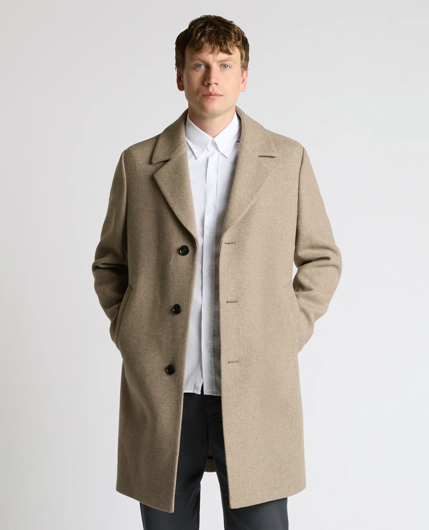 Dylan Relaxed Fit Wool Blend Coat