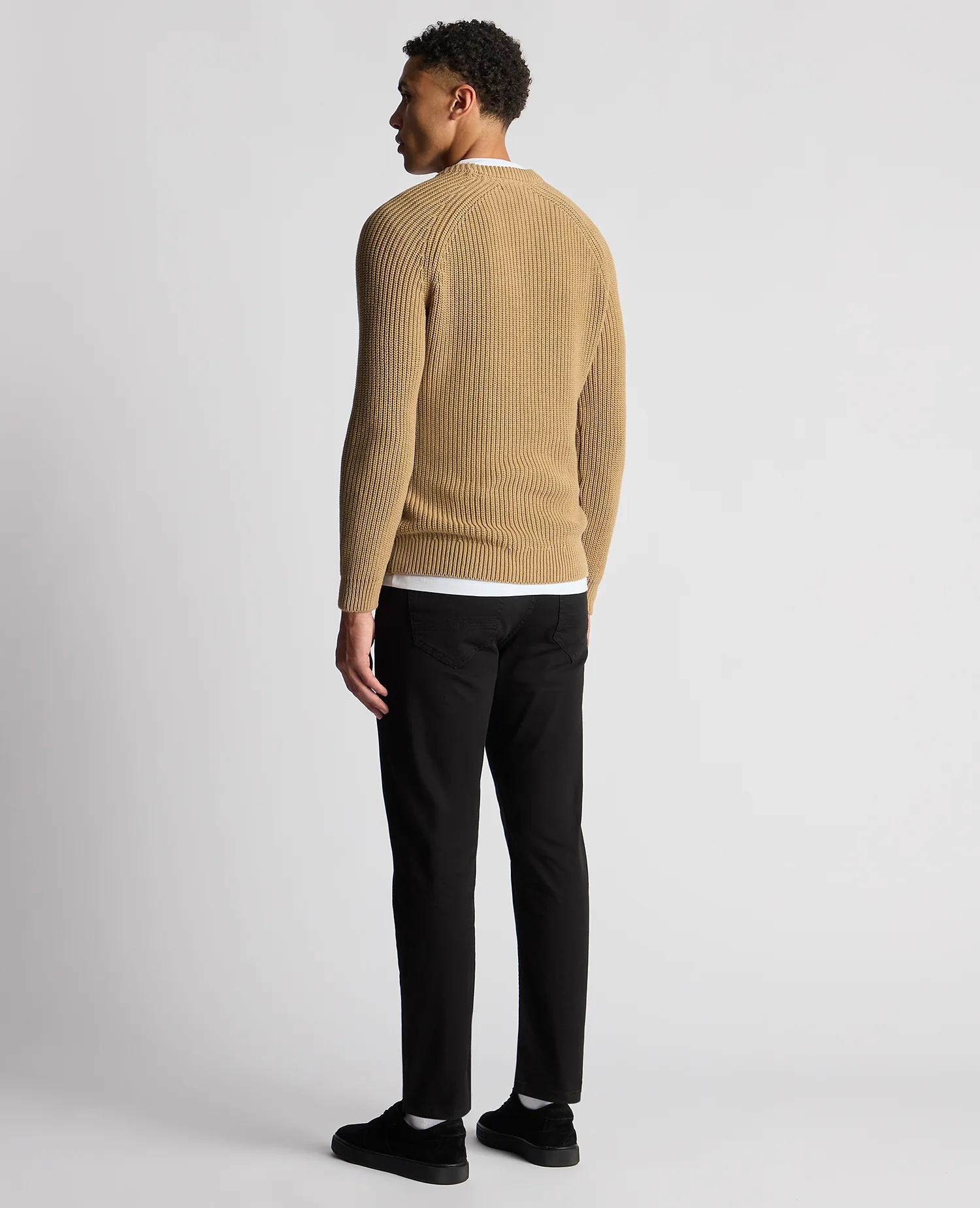 Tapered Fit Chunky Knit Sweater - Image 3
