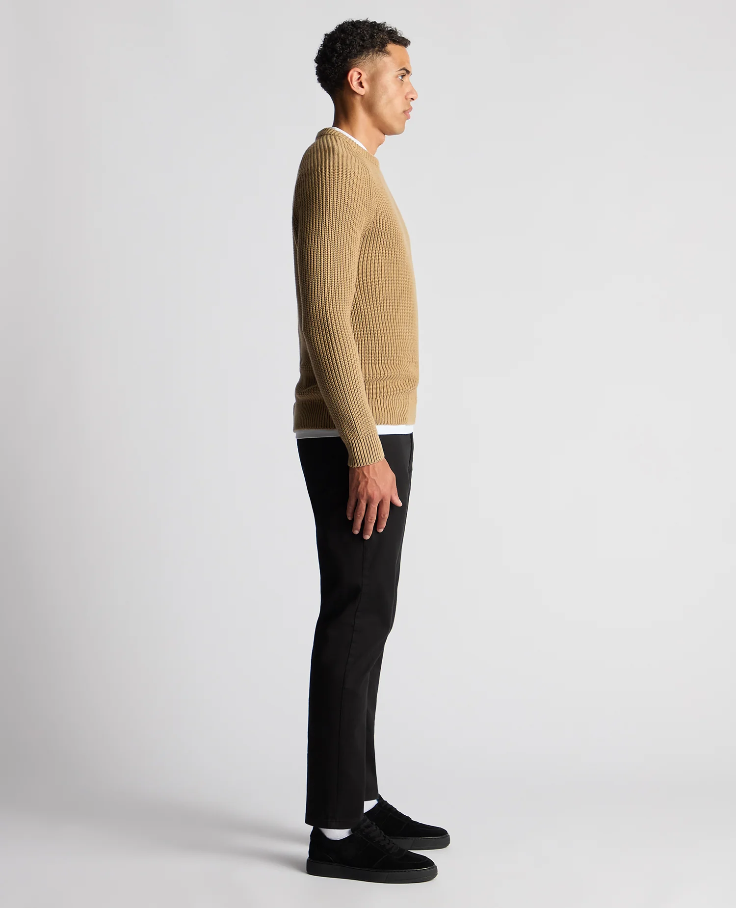 Tapered Fit Chunky Knit Sweater - Image 4
