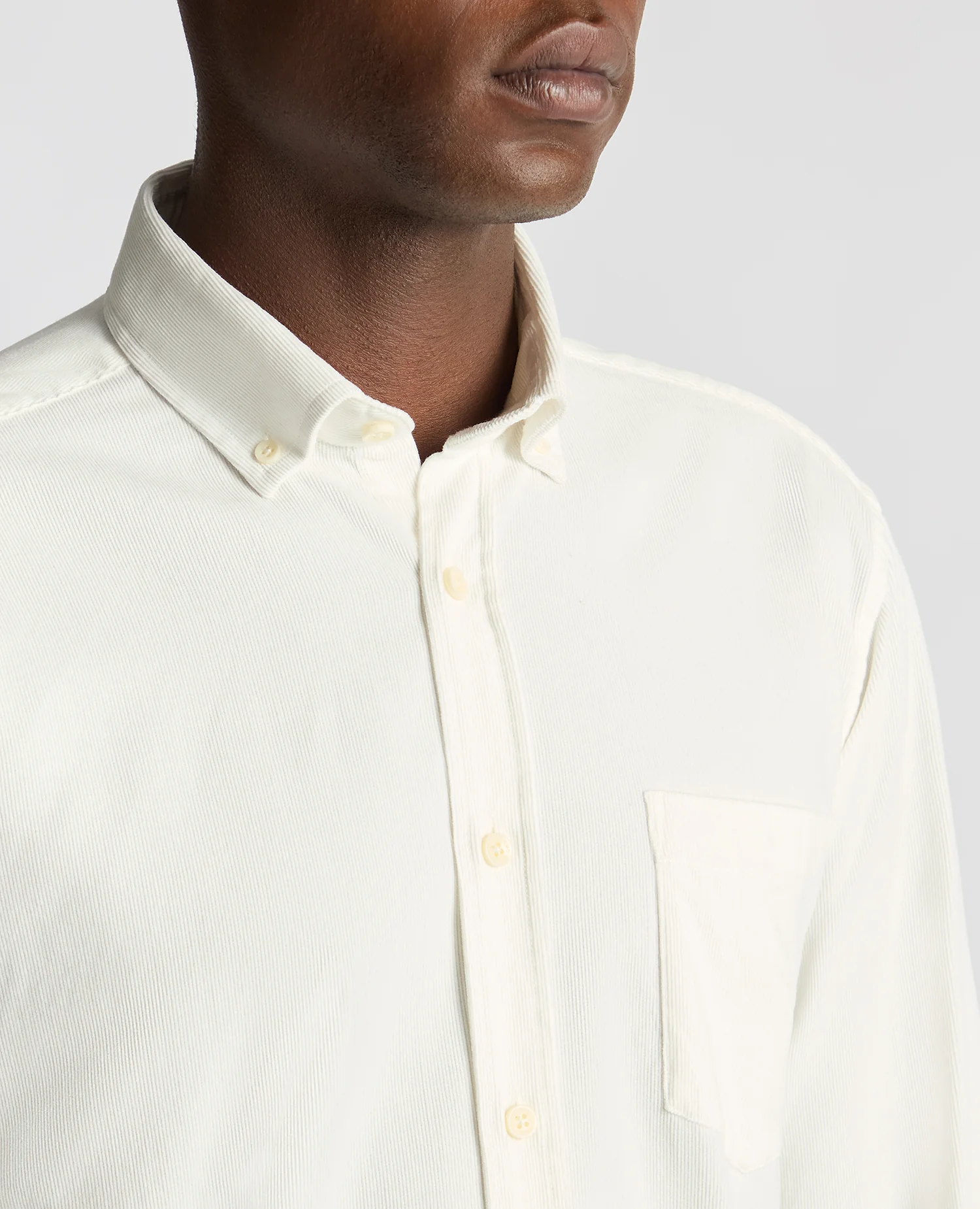 Tapered Fit Micro Corduroy Shirt - Image 5