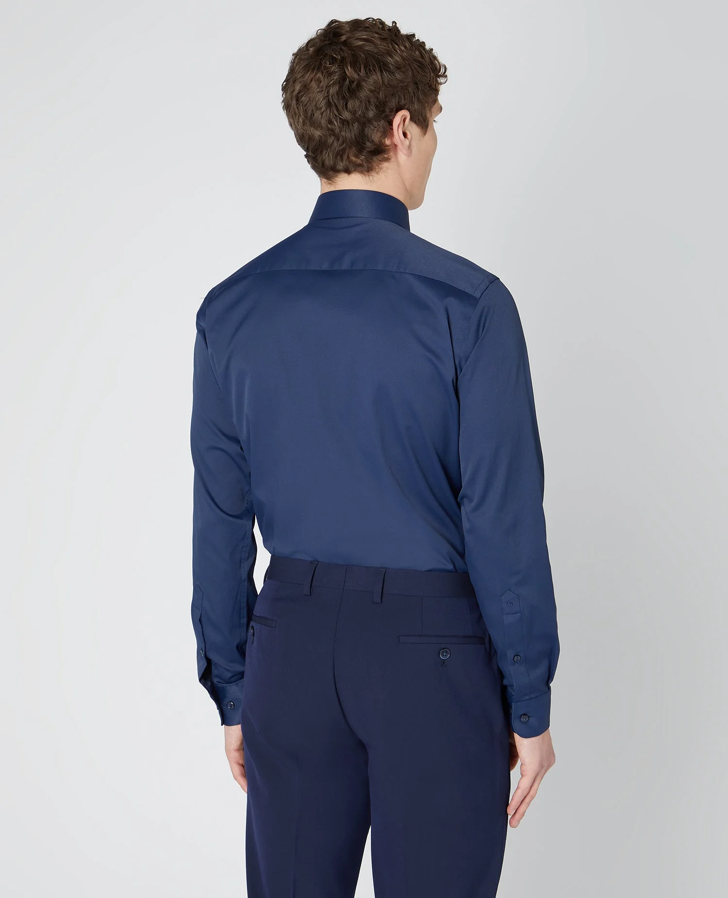 Tapered Fit Cotton Stretch Shirt - Image 3