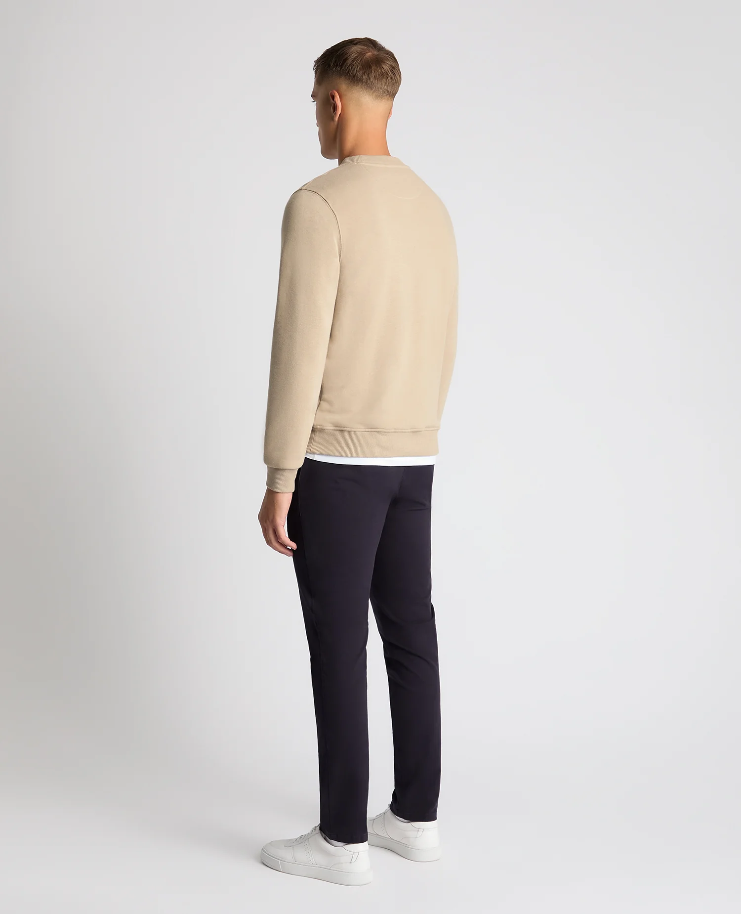 Tapered Fit Soft Touch Cotton-Blend Sweatshirt - Image 3