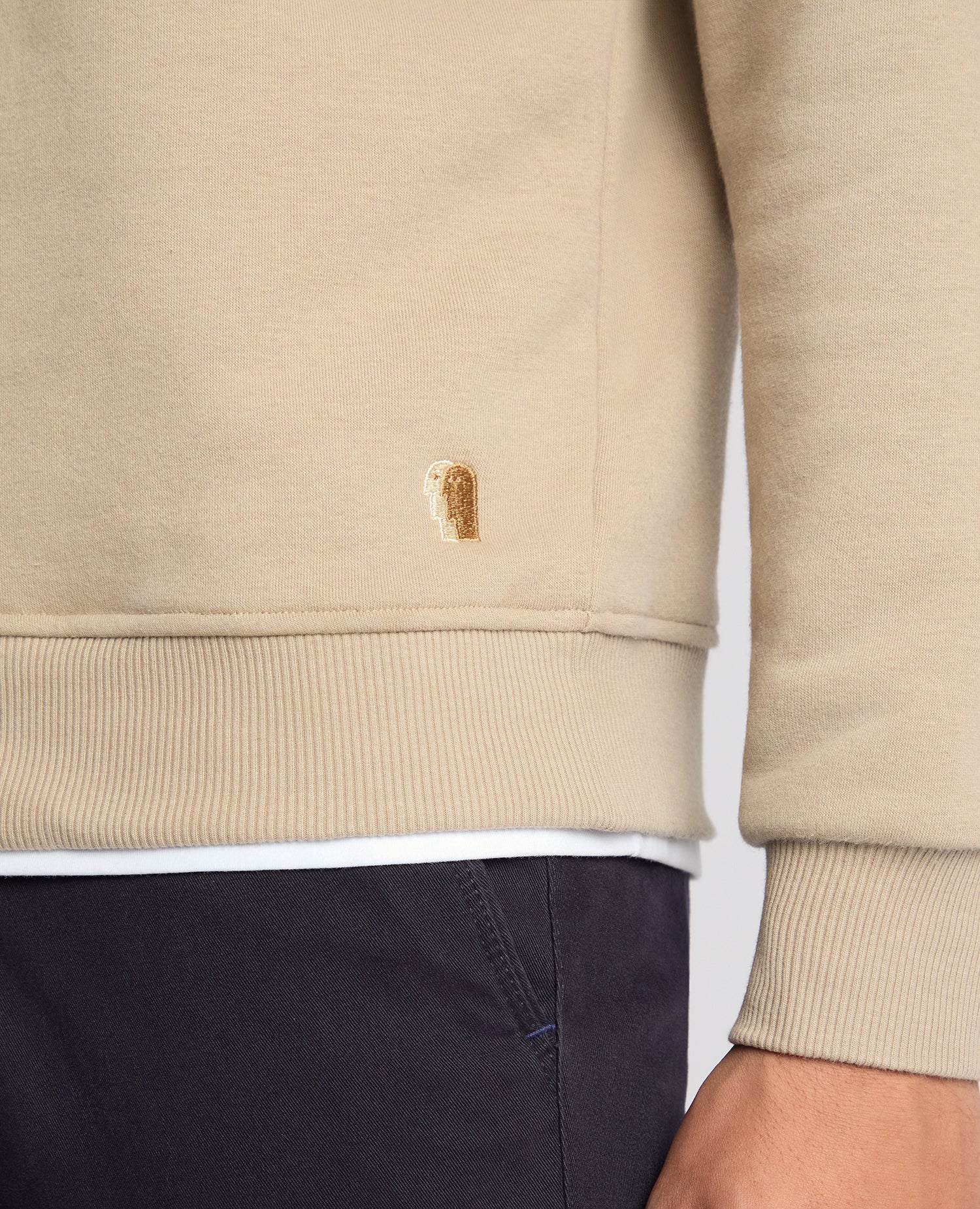 Tapered Fit Soft Touch Cotton-Blend Sweatshirt - Image 4