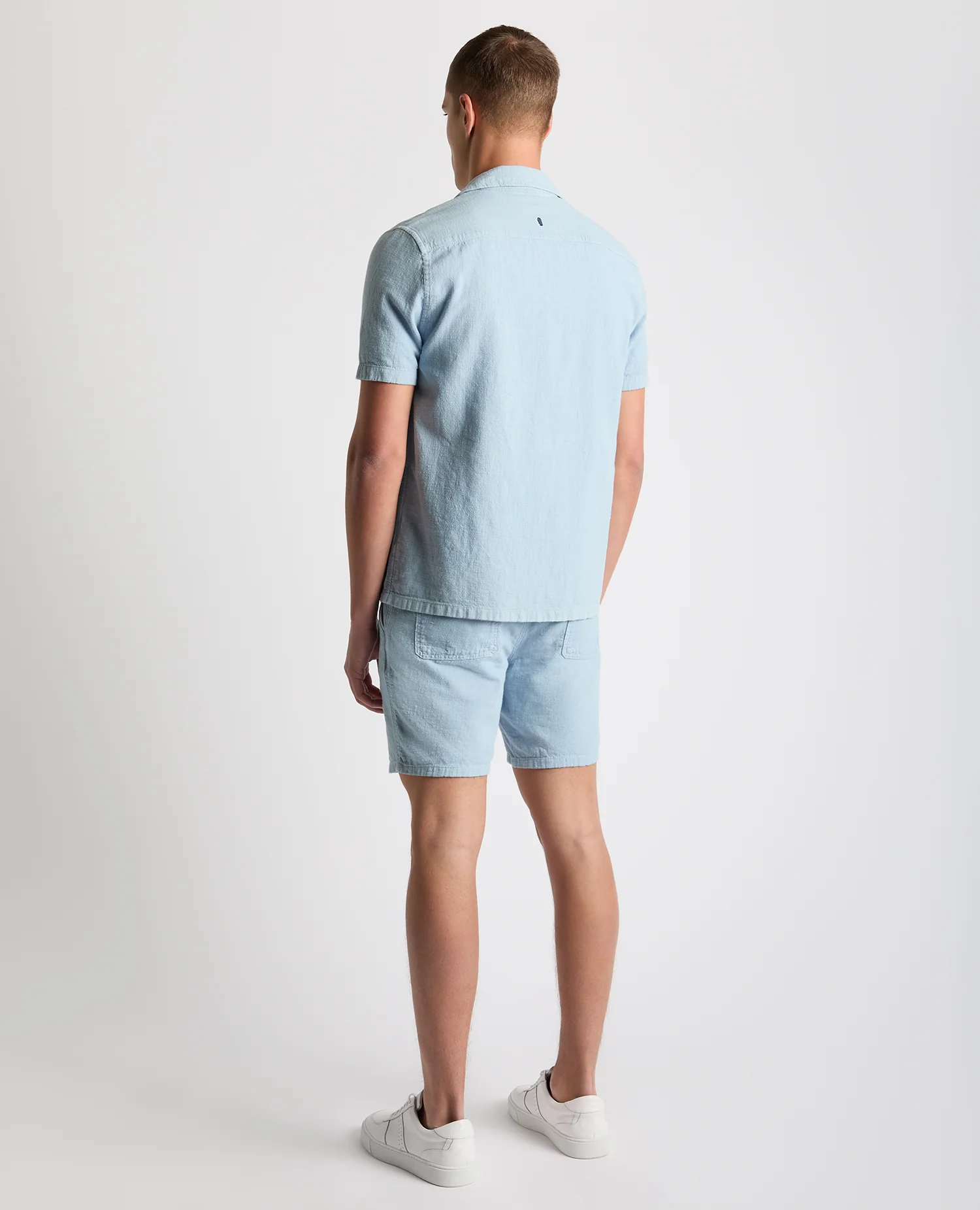 Tapered Fit Cotton-Linen Shirt - Image 3