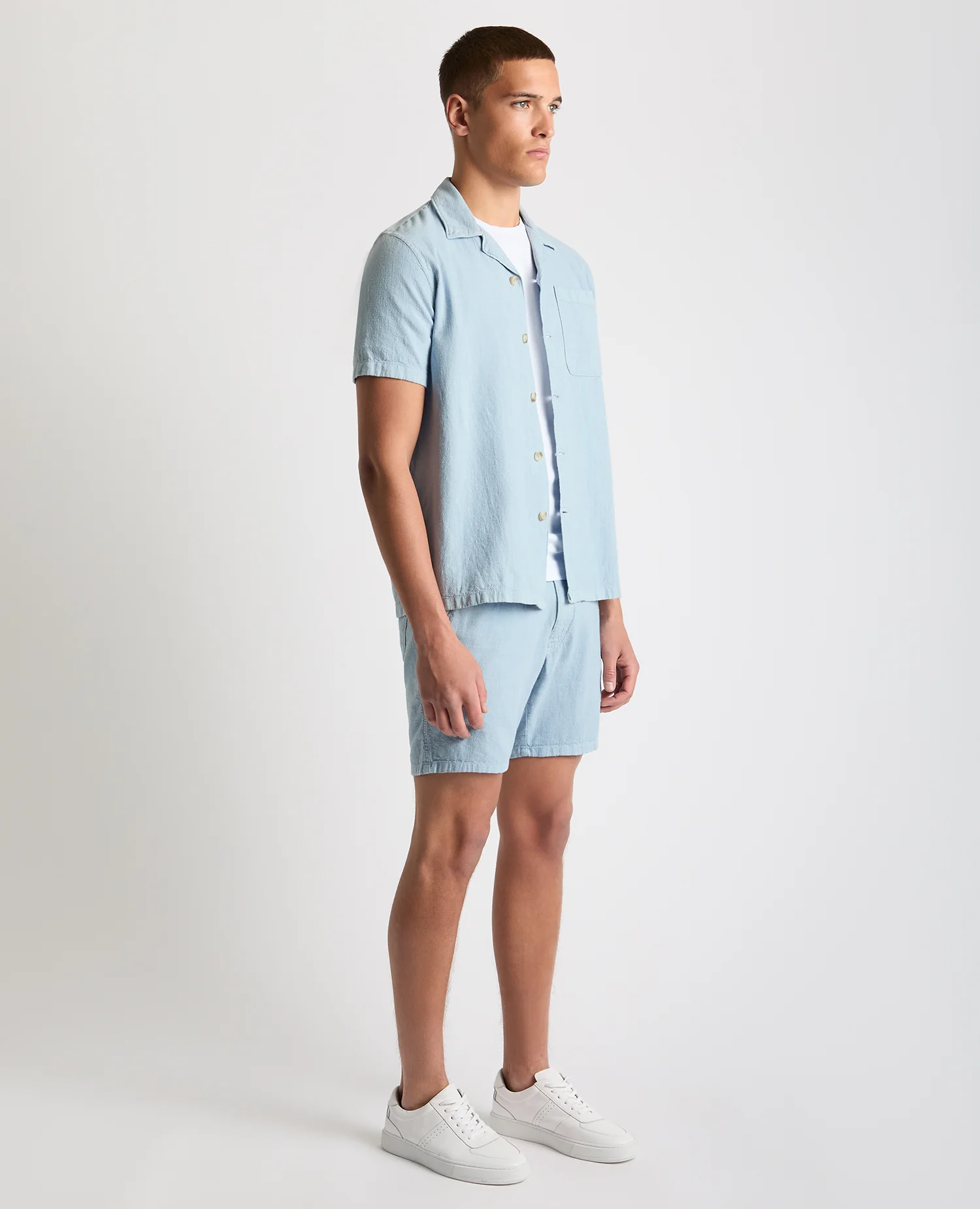 Tapered Fit Cotton-Linen Shirt - Image 4