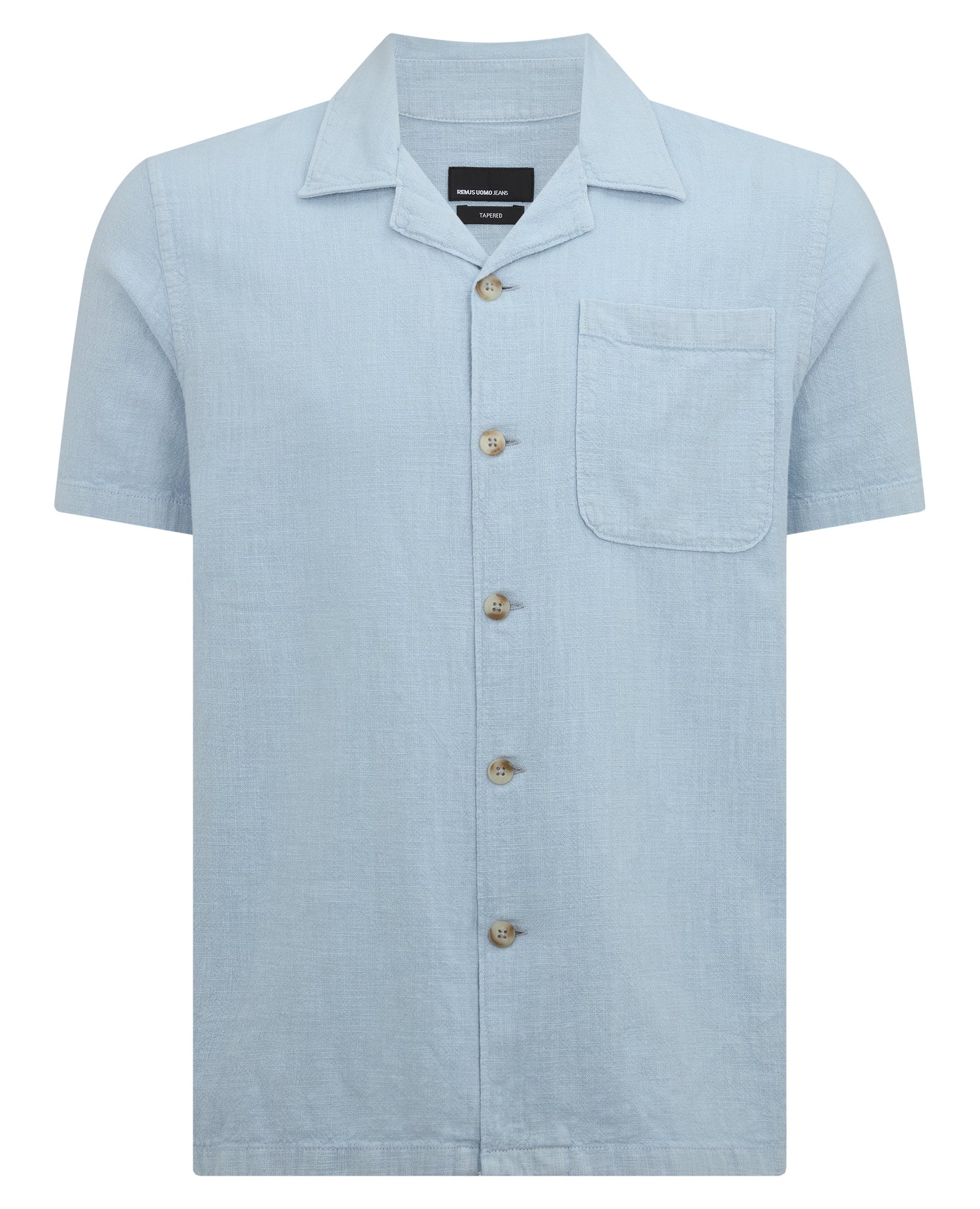 Tapered Fit Cotton-Linen Shirt - Image 7