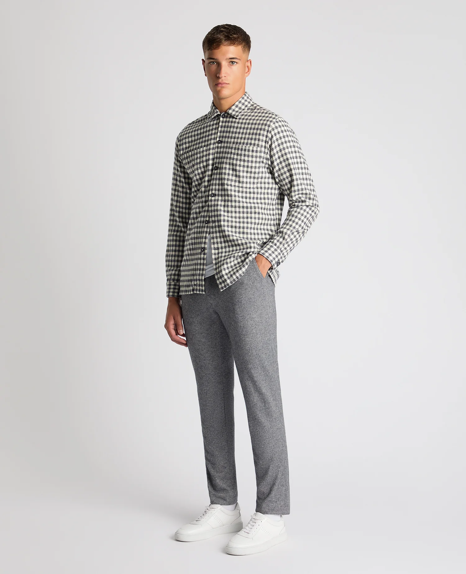 Tapered Fit Cotton Overshirt - Image 2