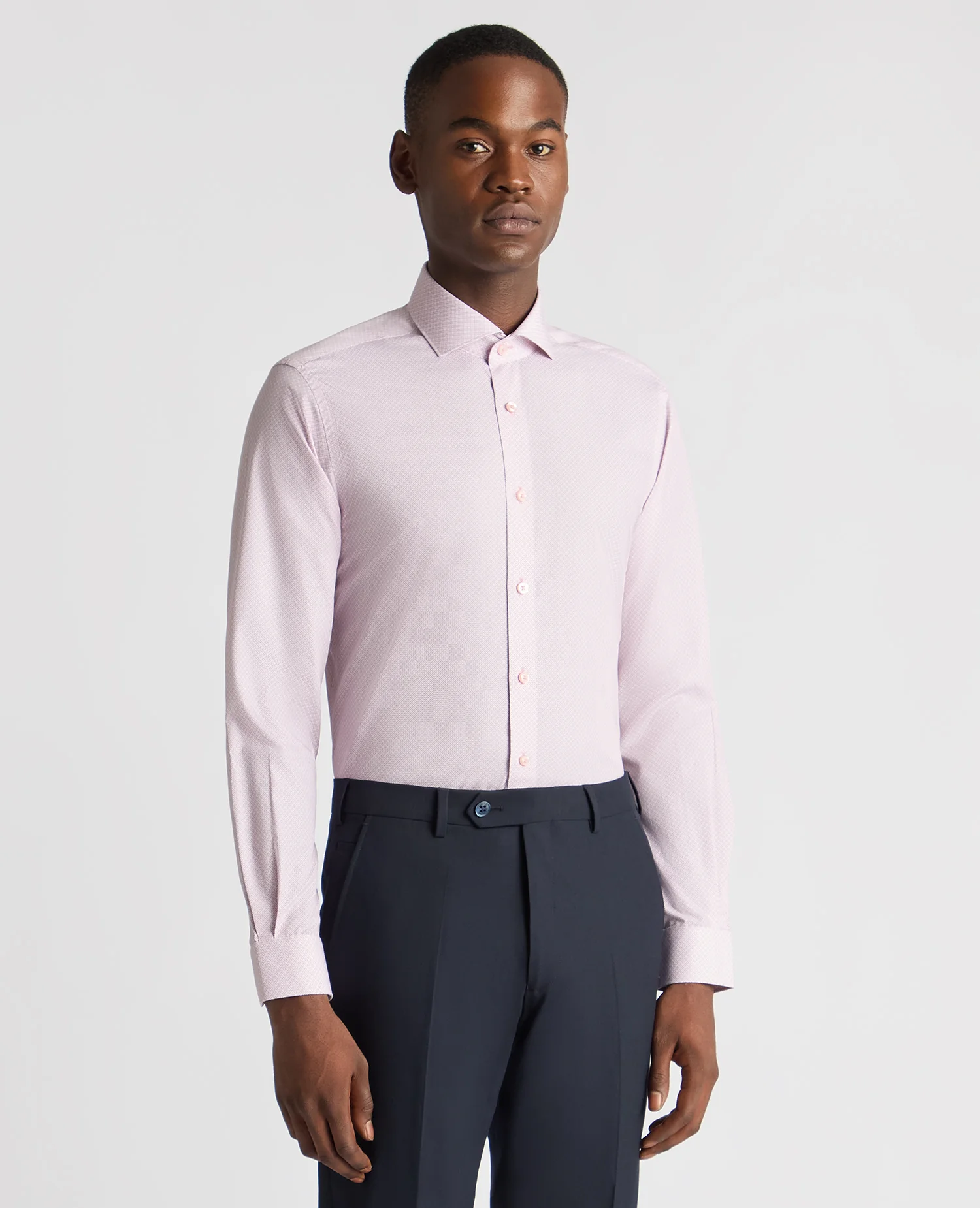 Tapered Fit Cotton Printed Shirt