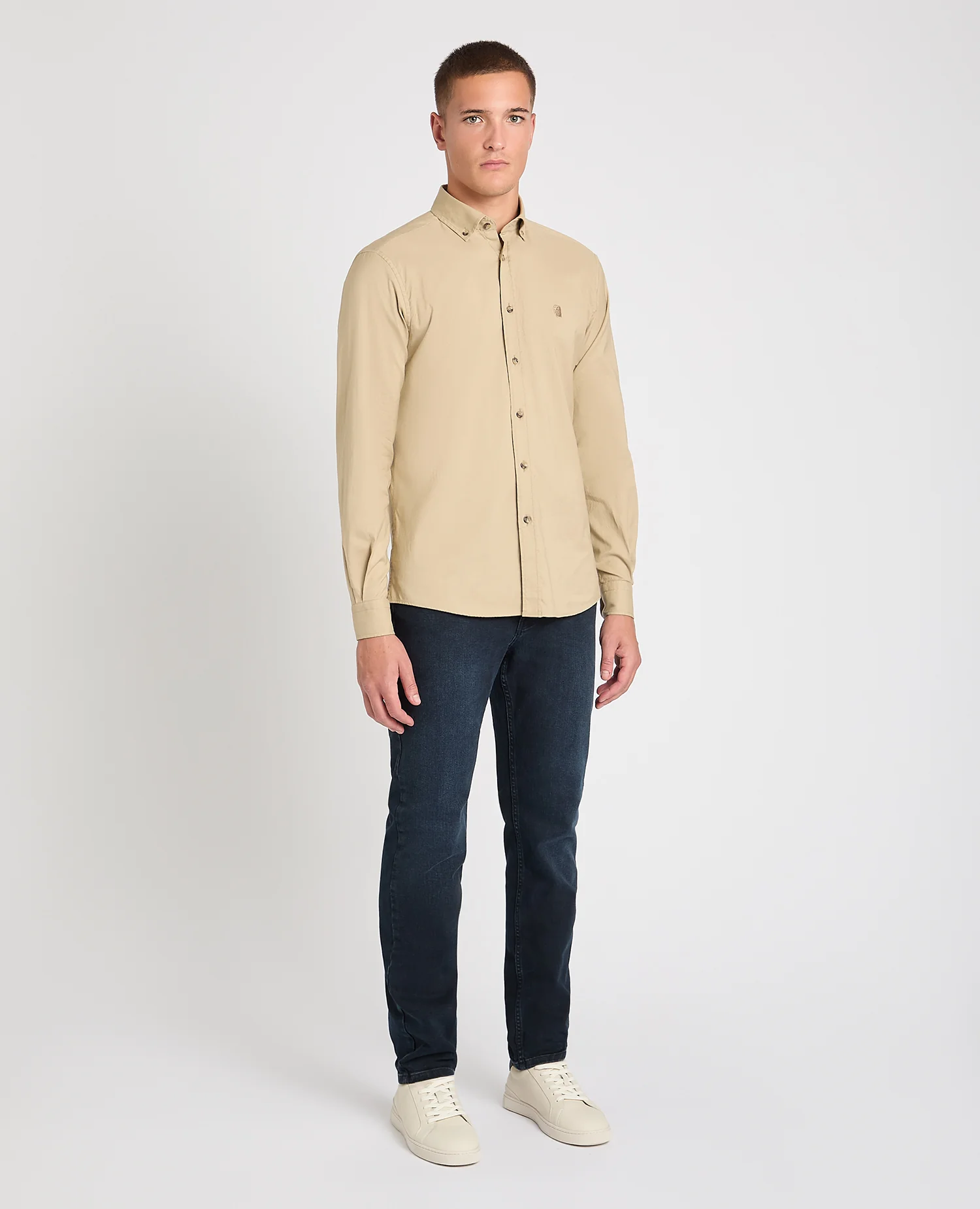 Tapered Fit Oxford Cotton Shirt - Image 2